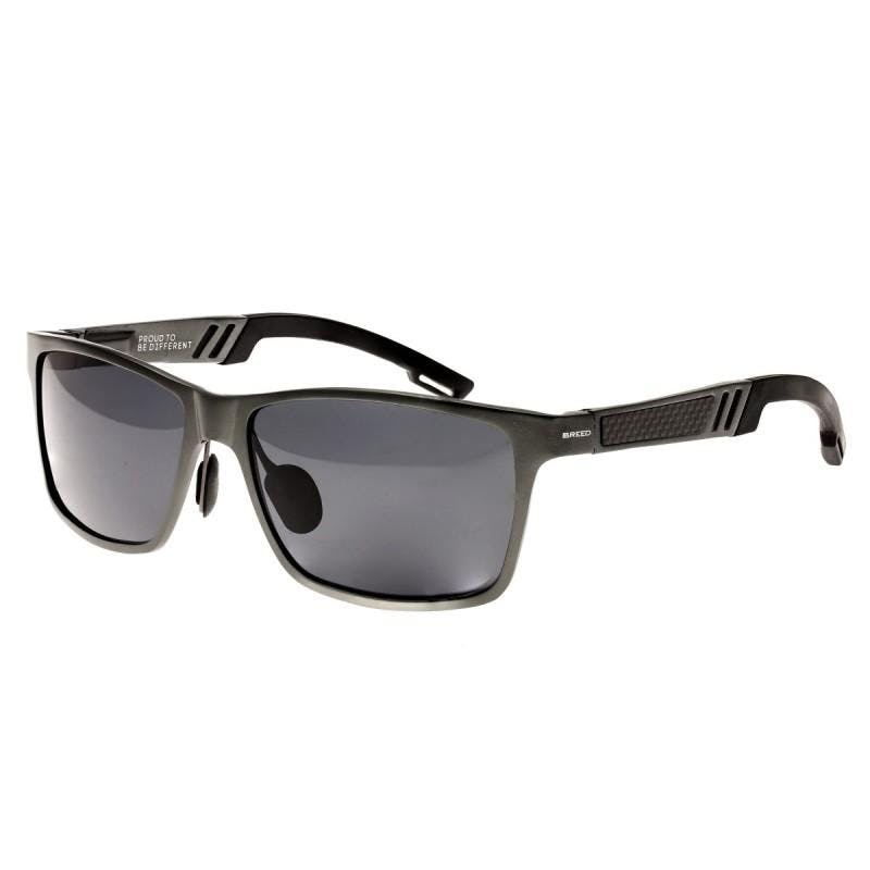Breed Black Pyxis Titanium Polarized Sunglasses - Gunmetal