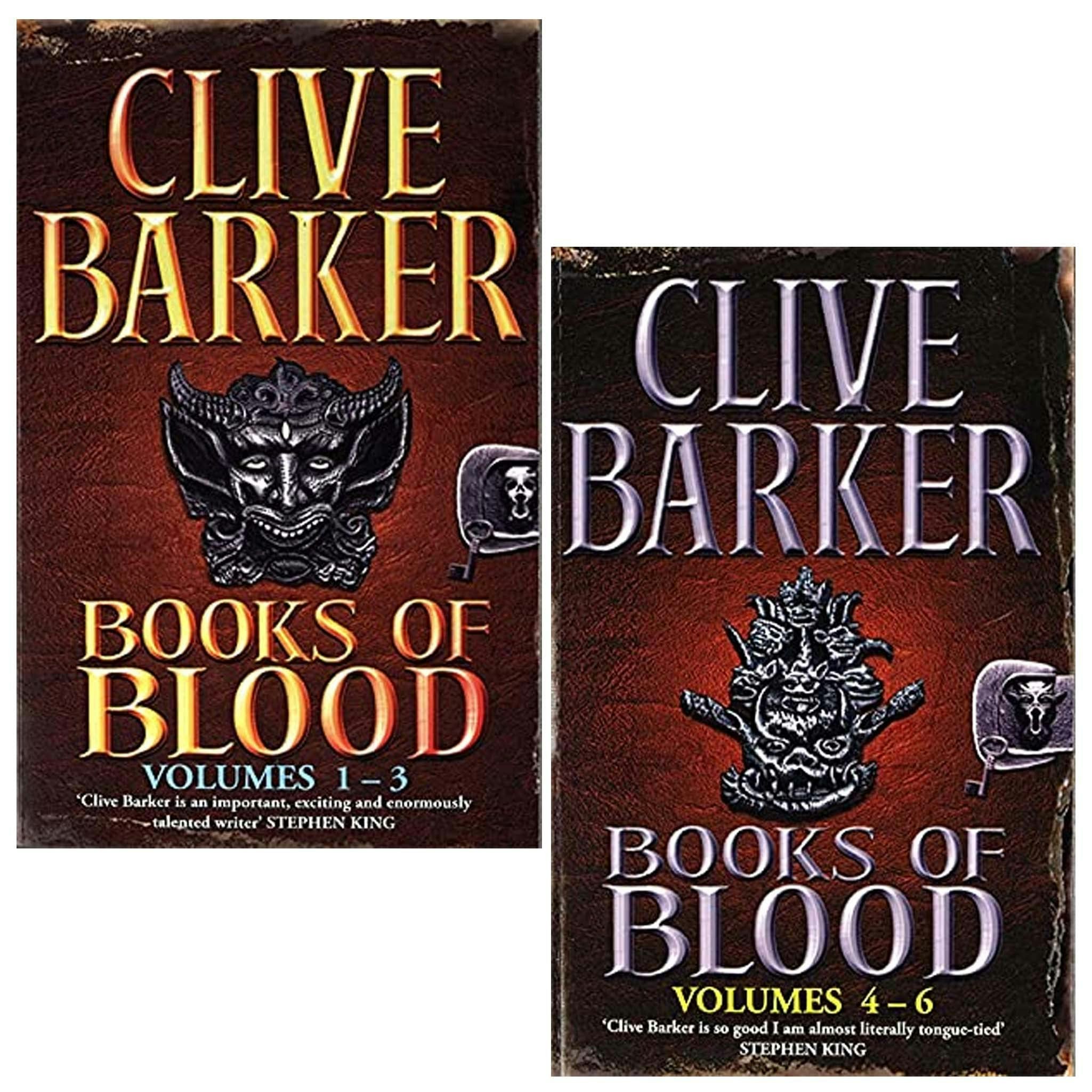Sphere Books Dark Books Of Blood Omnibus Series 2 Book Set By Clive Barker (Volumes 1-6)