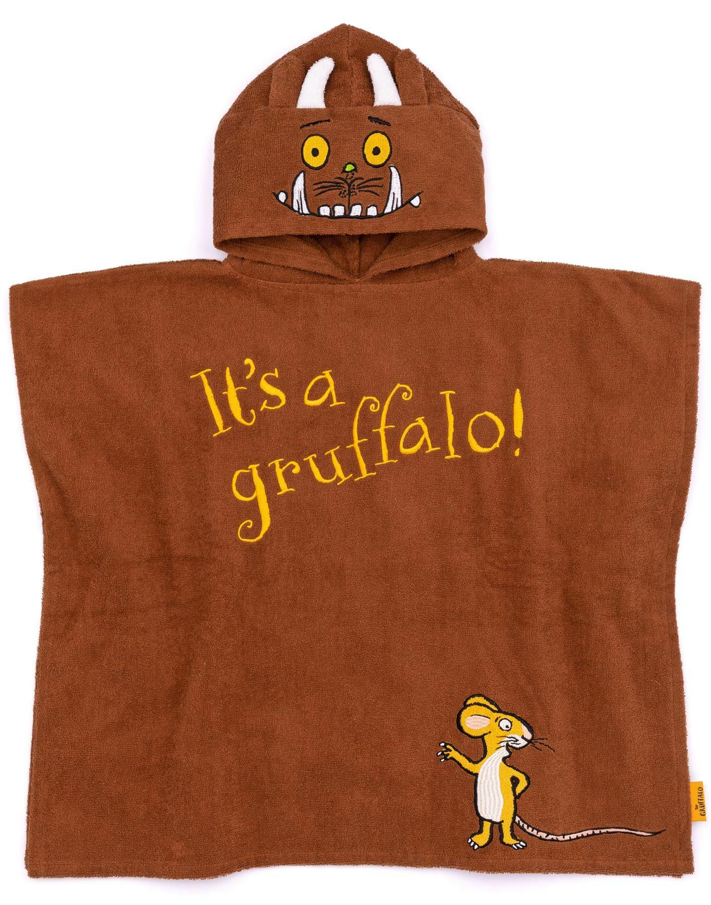 Vanilla Underground Unisex Kids Brown Gruffalo & Friends Poncho Towel (One Size)