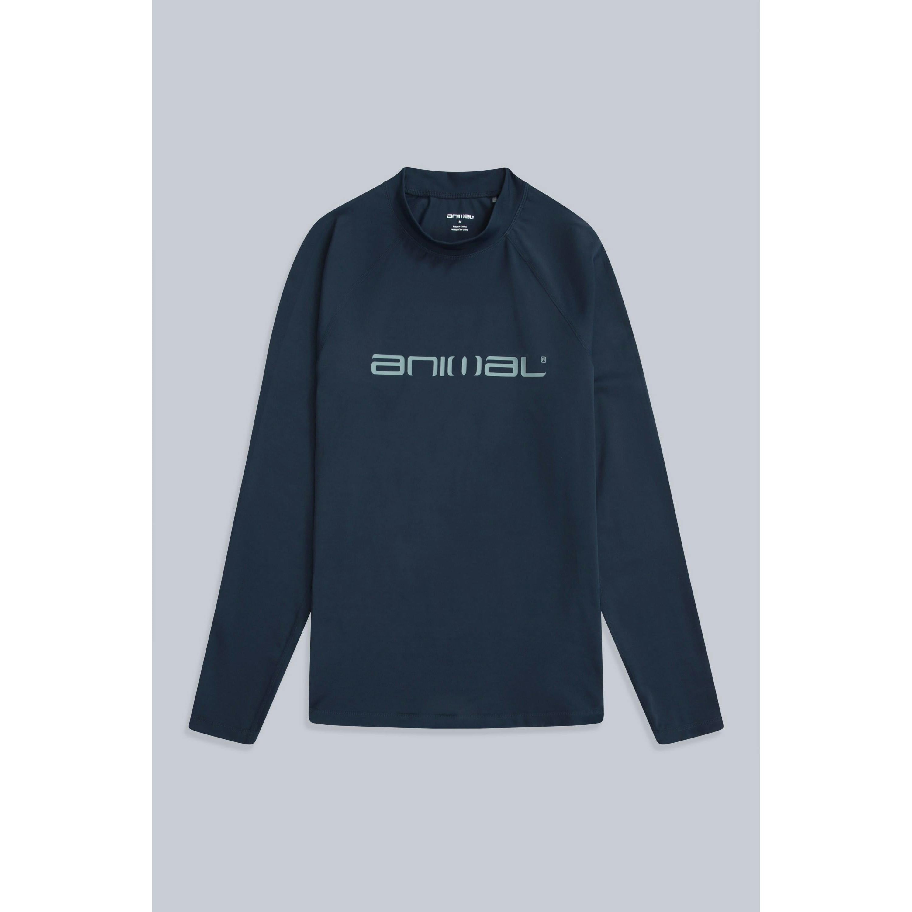 Animal Men's Dark/Blue Sonny Logo Rash Guard - Xl