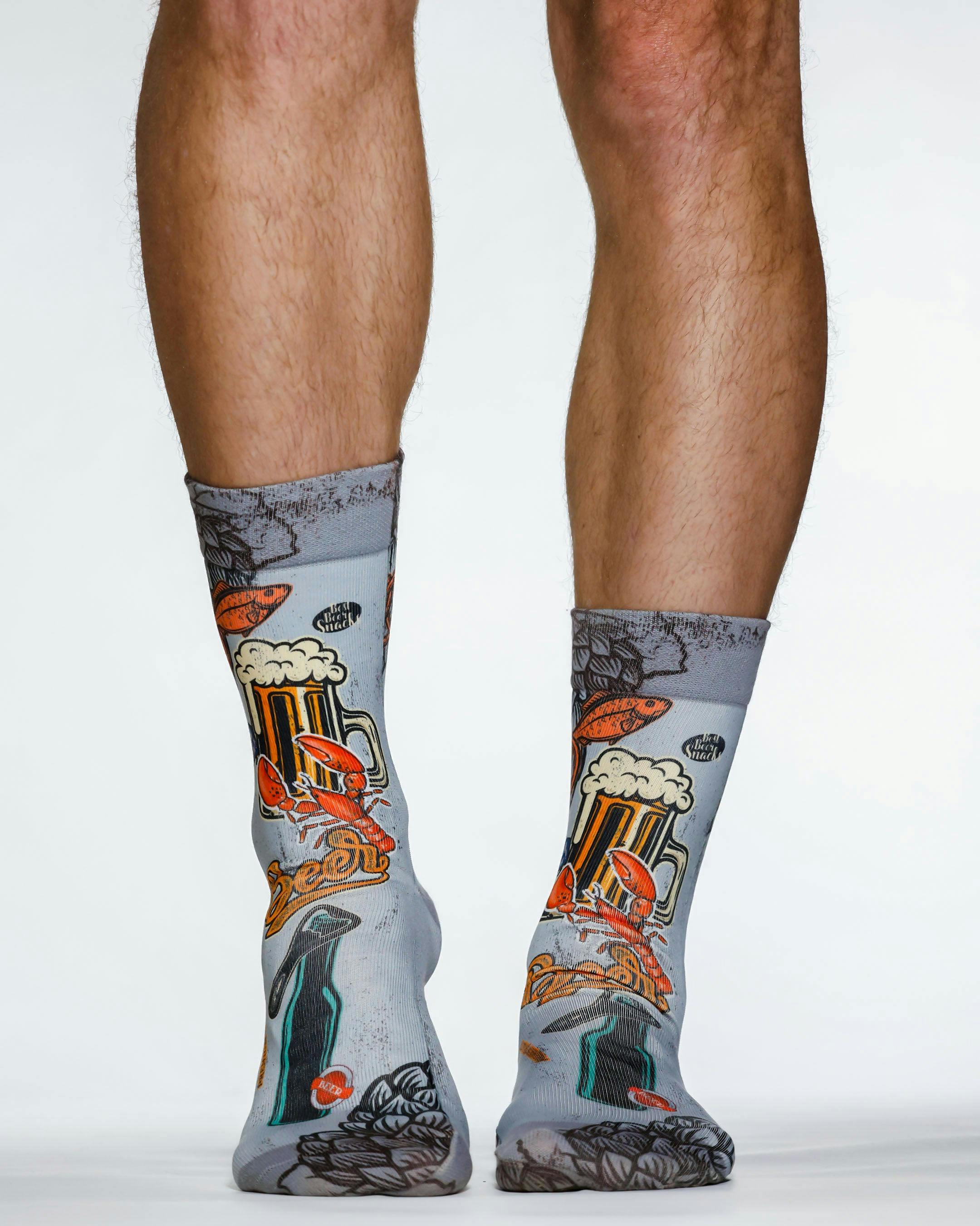 Jemsox Green Retro Beer Design Socks | Fun, Colourful & Comfortable Socks