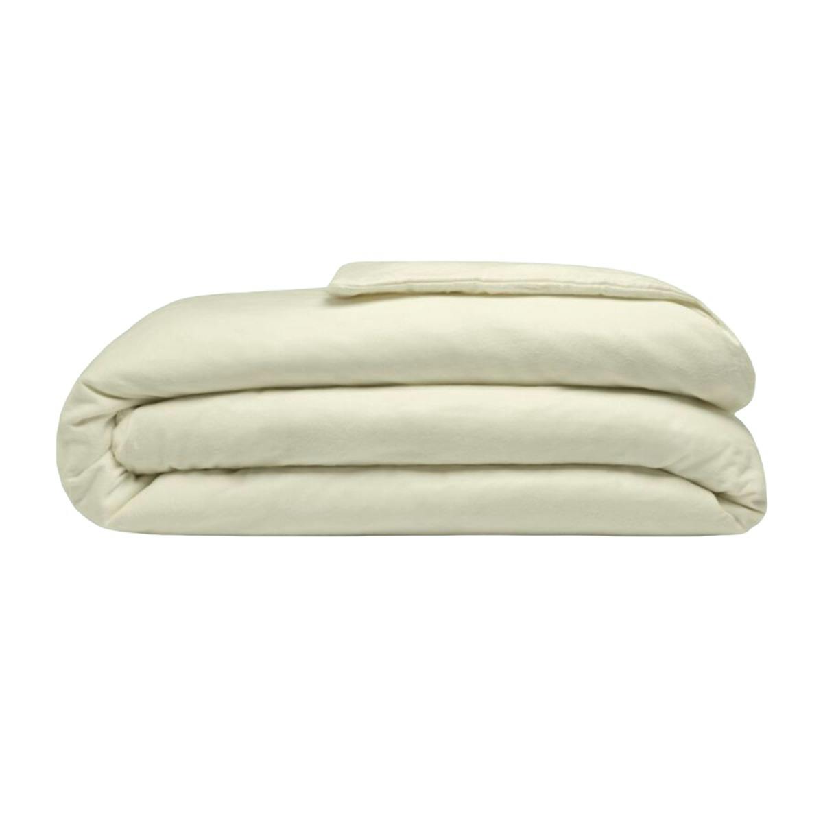 Belledorm Brushed Cotton Duvet Cover - Lemon - Superking - Lemon - 100% Cotton