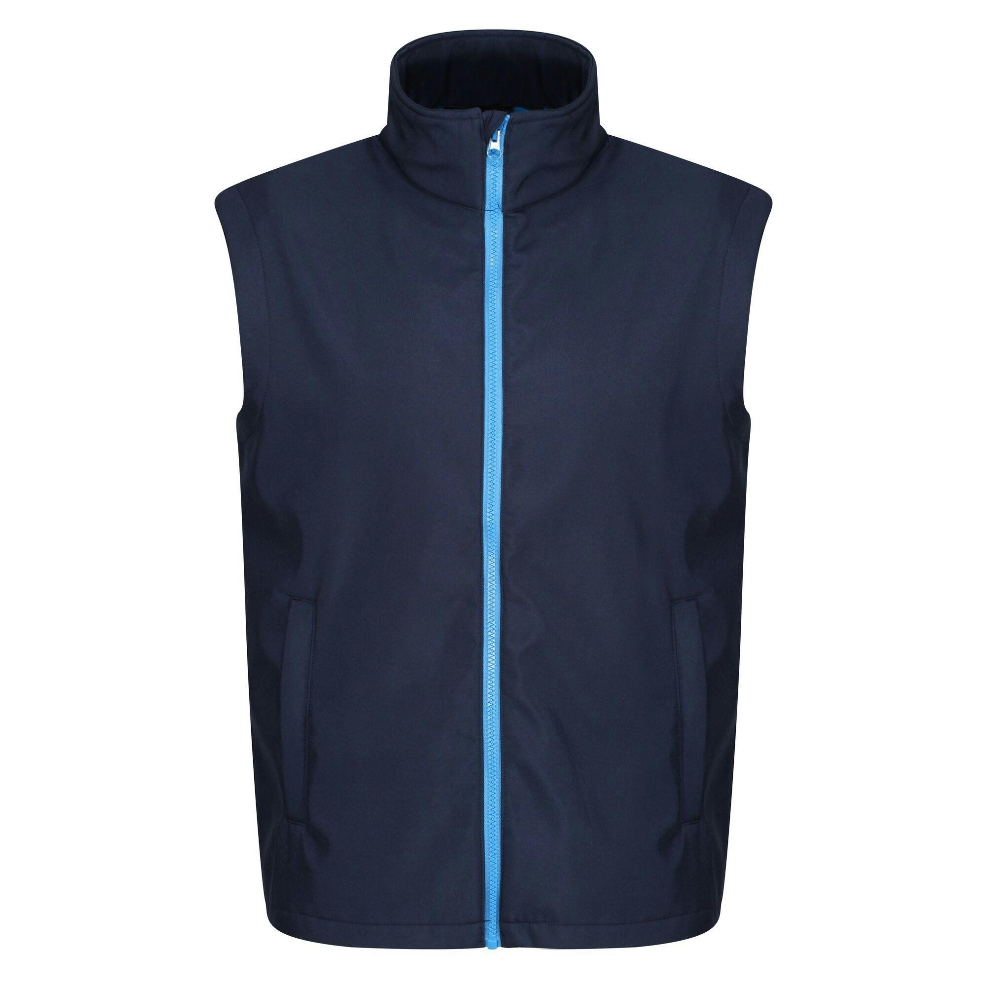 Regatta Men's Blue Professional Ablaze Soft Shell Bodywarmer - Navy/French - 3XL - Navy/French - 100% Polyester