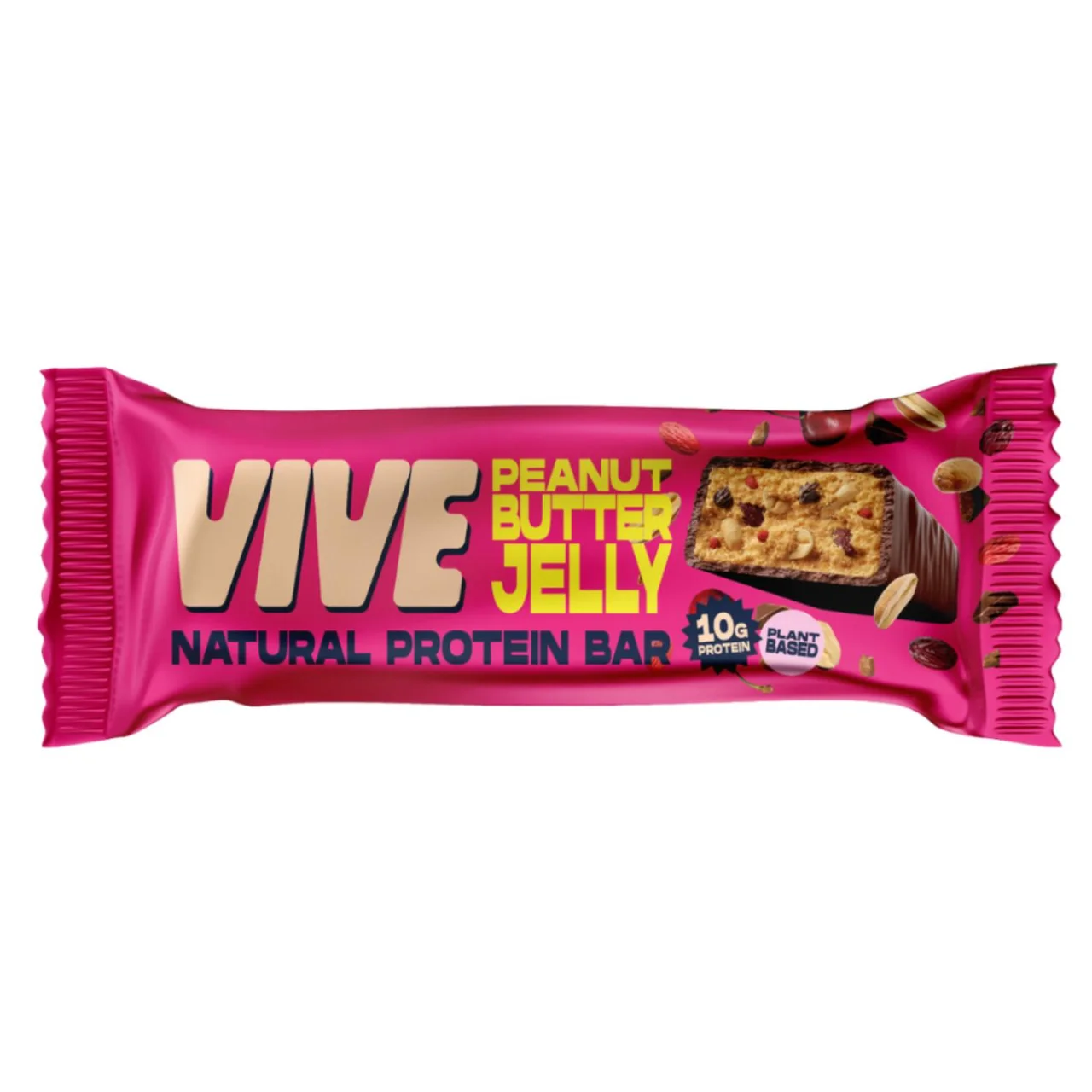 Vive Dark Peanut Butter Jelly Protein Protein Bar 49G