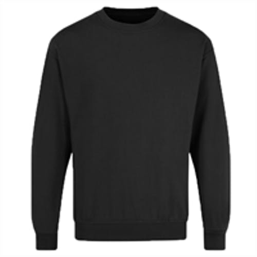 Coolandnew Unisex Black Adults Plain Sweatshirt - Ucc011 - 5XL