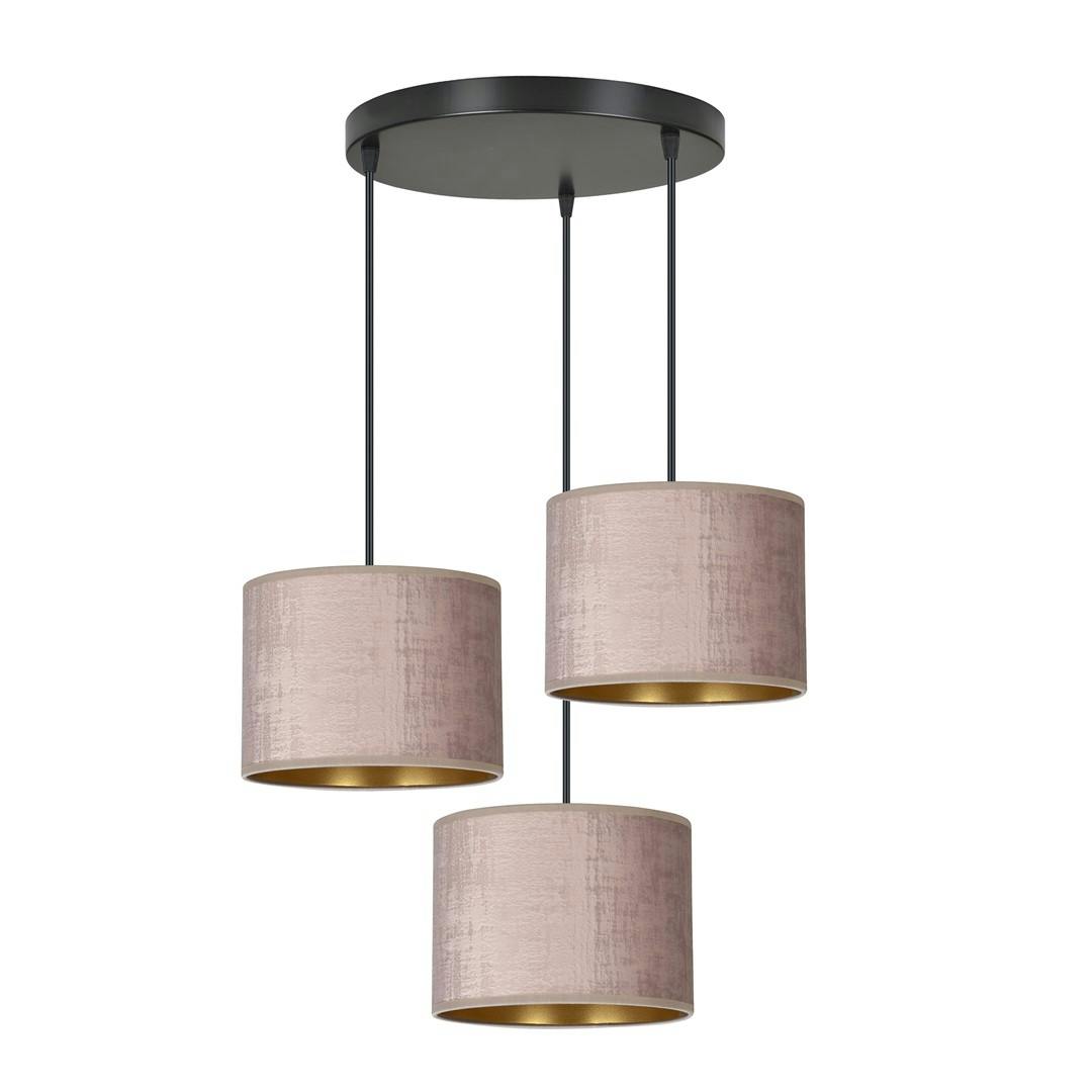 Emibig Black/Pink Hilde Pendant Lamp 3 X E27 With Shade