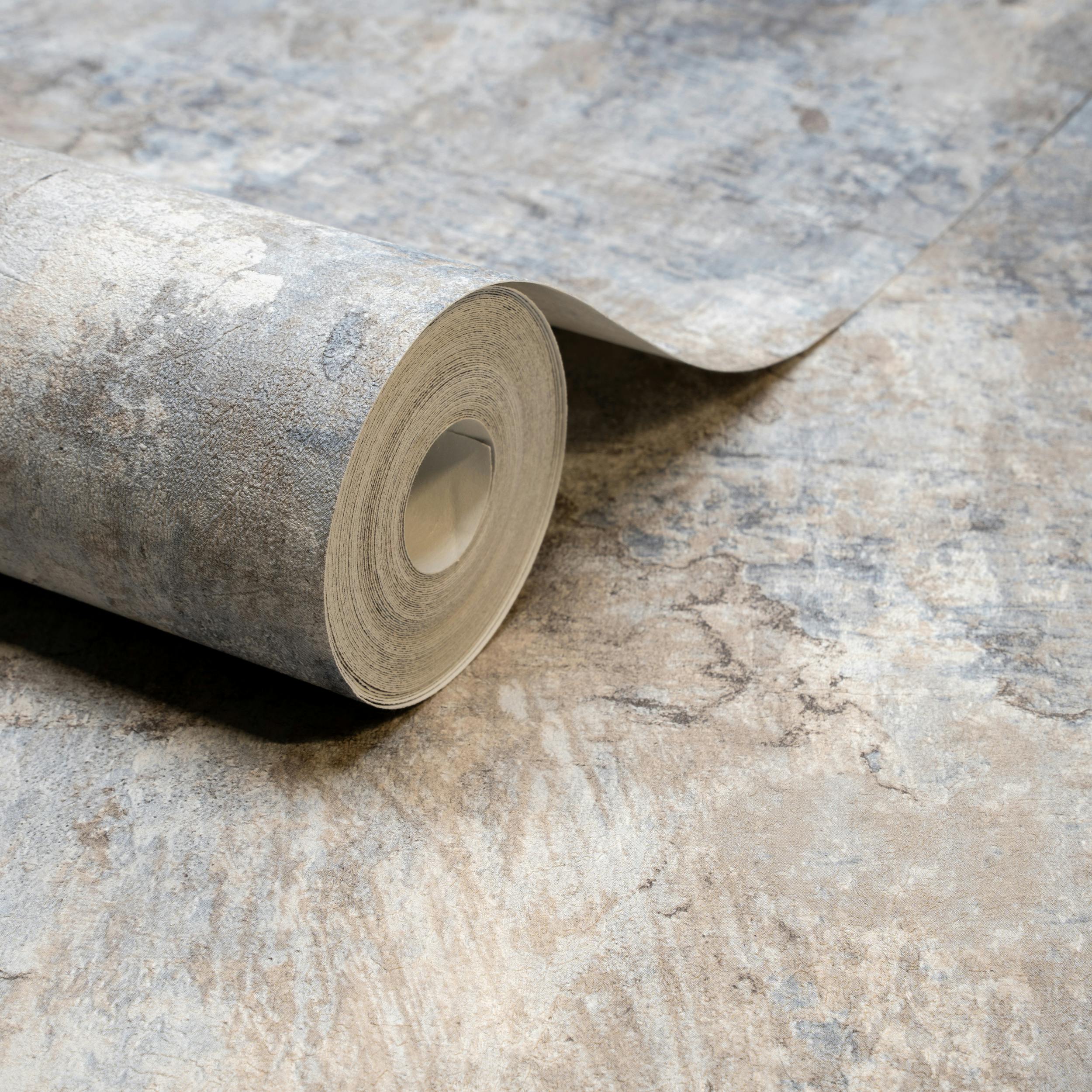 Rackhams Grey Paul Moneypenny Castello Plaster Patina Wallpaper For Grandeco