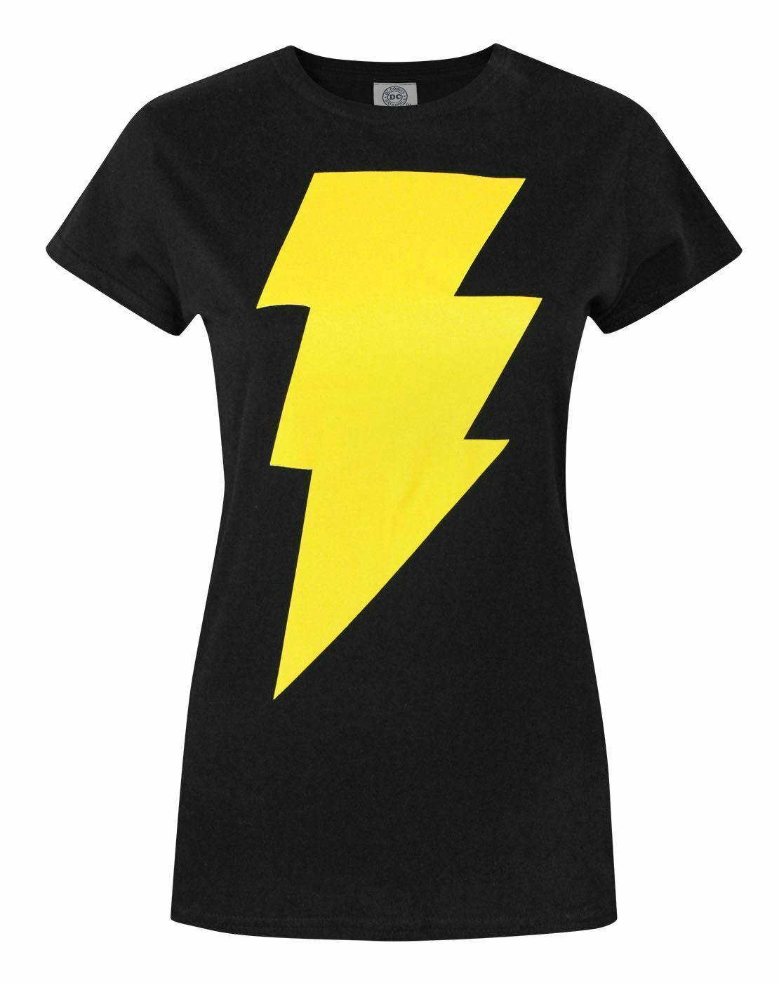 Vanilla Underground Women's Black Dc Comics Adam Logo Short Sleeved T-Shirt - Medium
