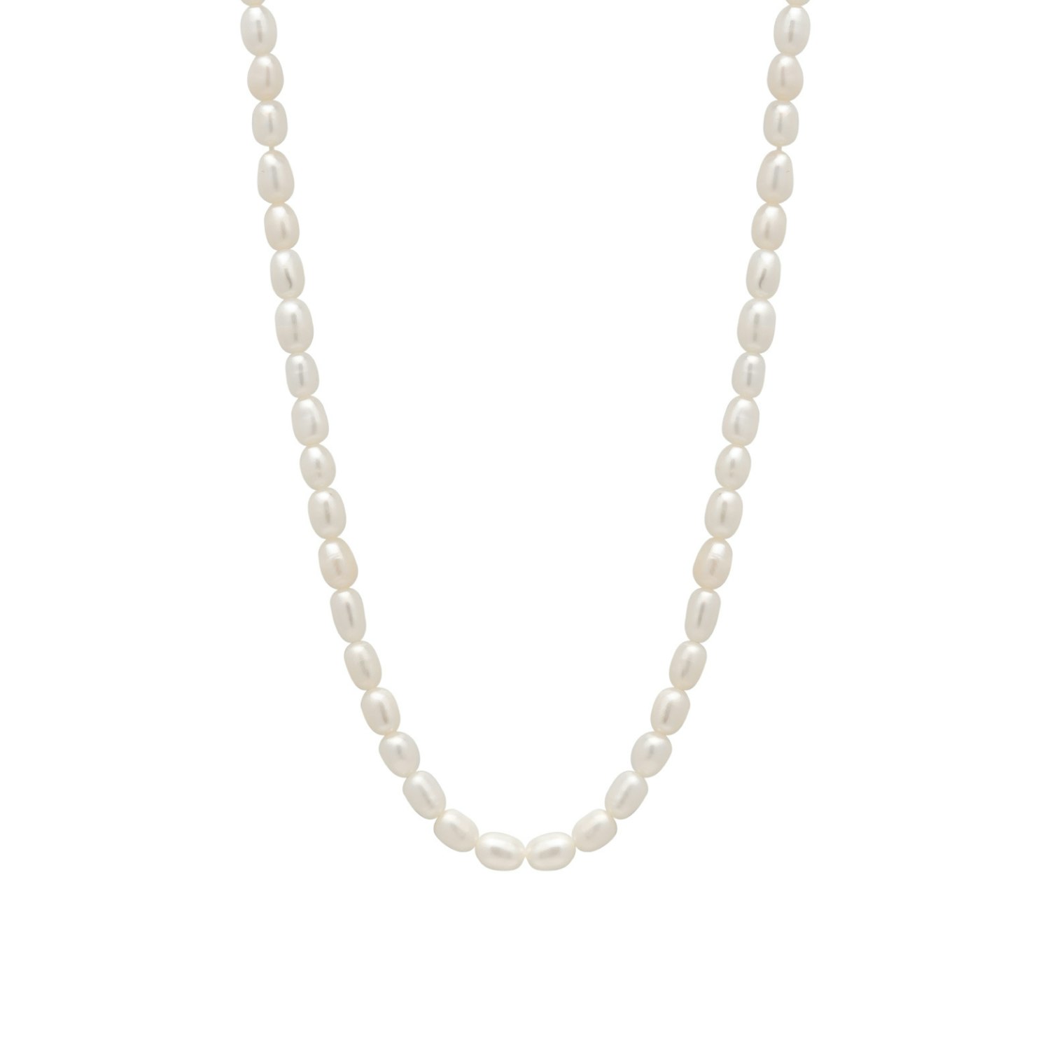 Spero London Natural Freshwater Real Seed Pearl Strand Necklace