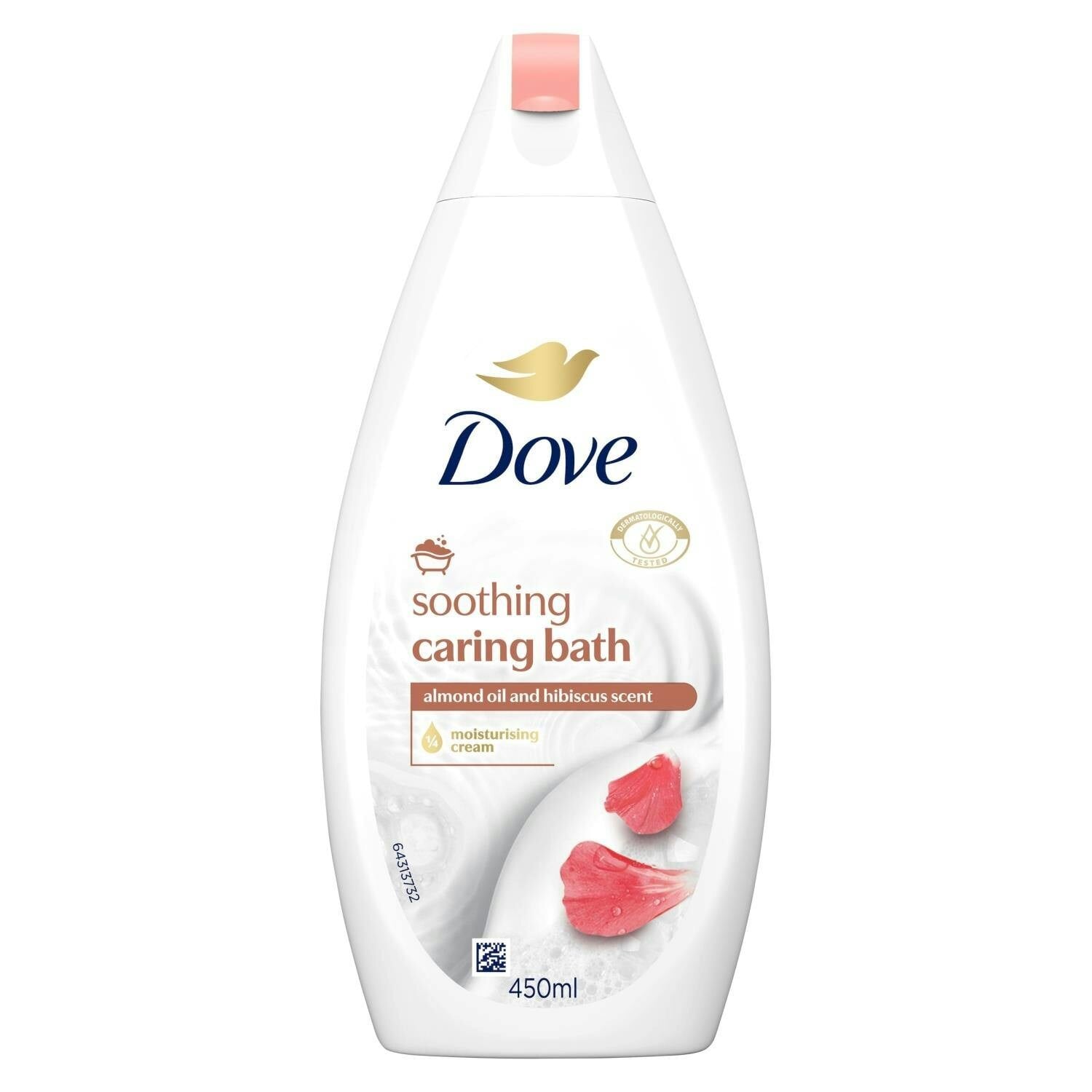 Dove Caring Bath Soak 2X Almond Cream & Shea Butter 450Ml 1/4 Moisturising Cream - Image 2