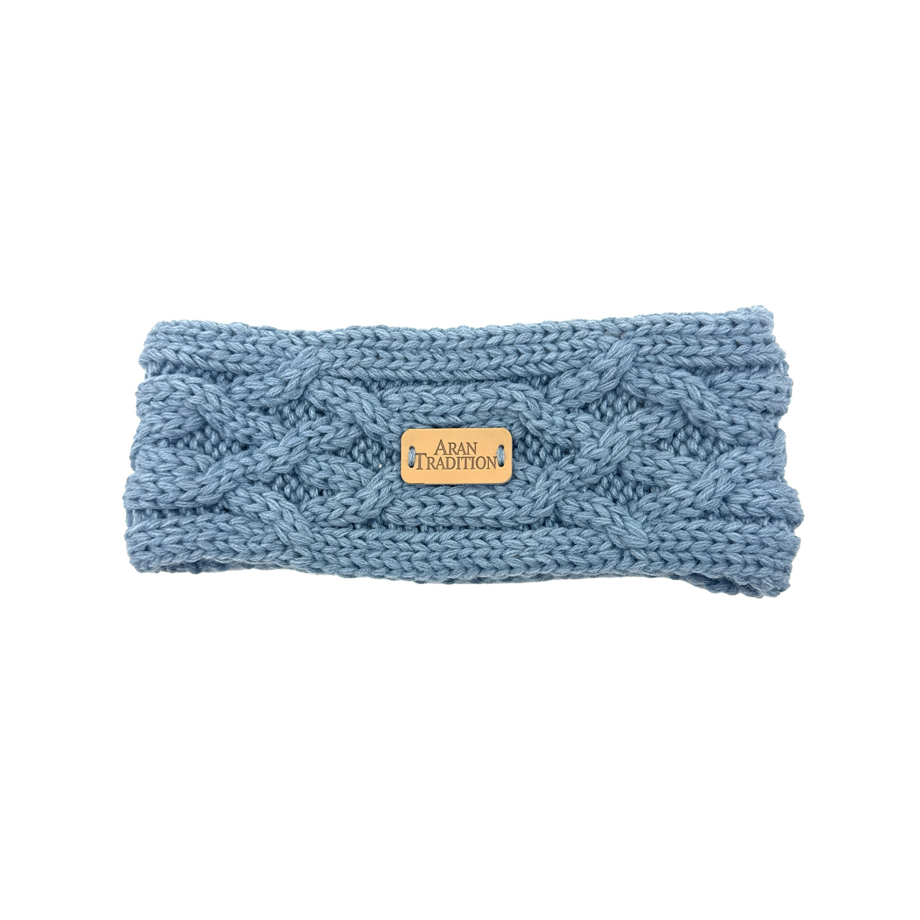 Aran Traditions Aran Cable Knit Headband - Slate