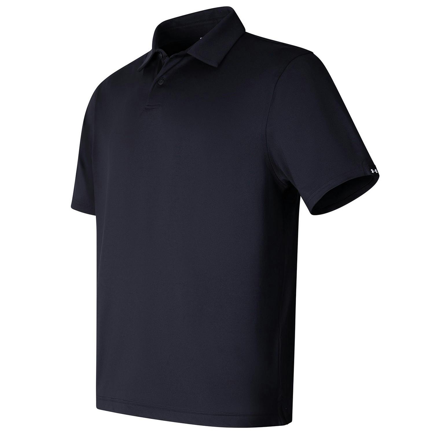 Under Armour Men's Black T2g Polo Shirt - M - 88% Polyester/12% Elastane