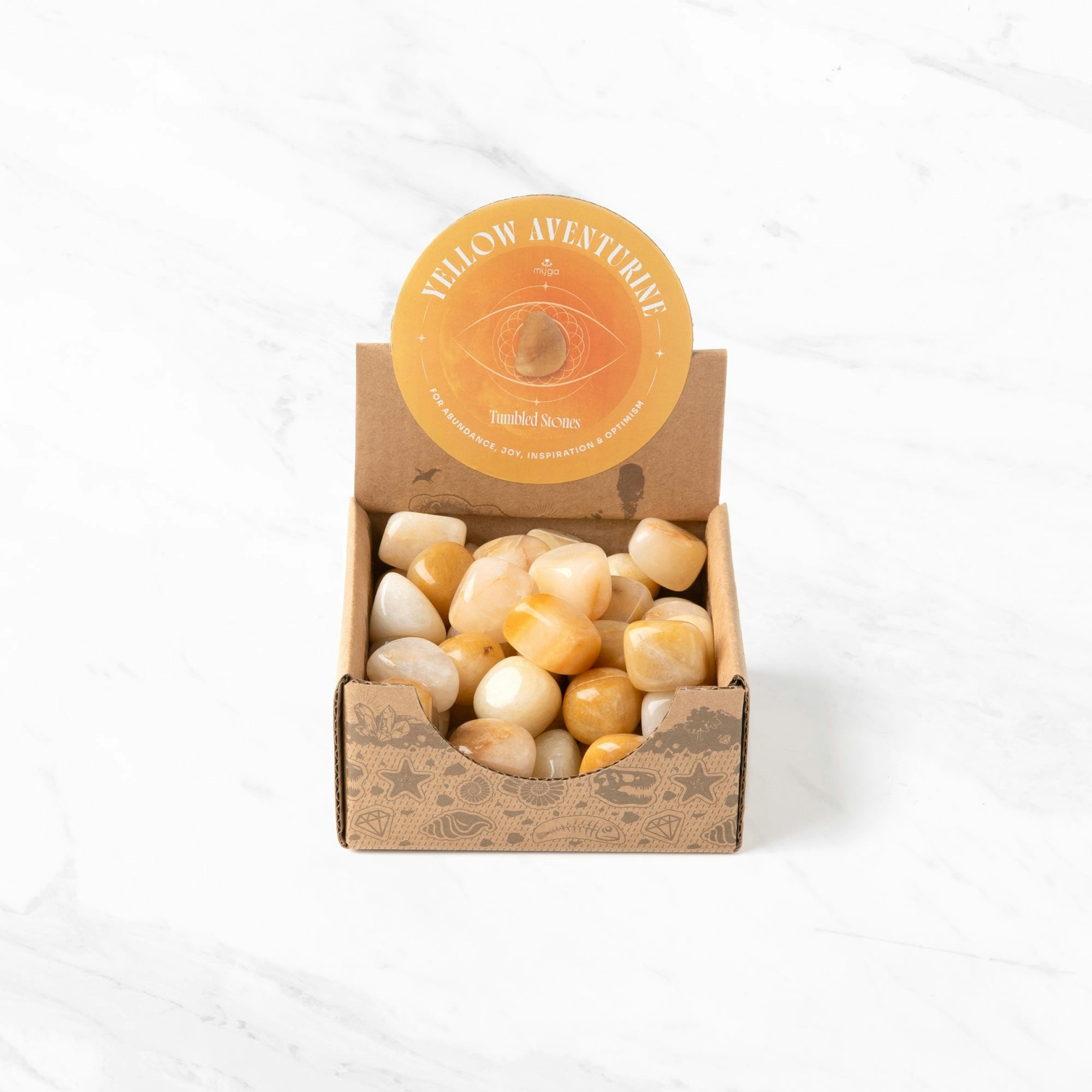 Myga Yellow 20-30Mm Tumbled Stone - Aventurine