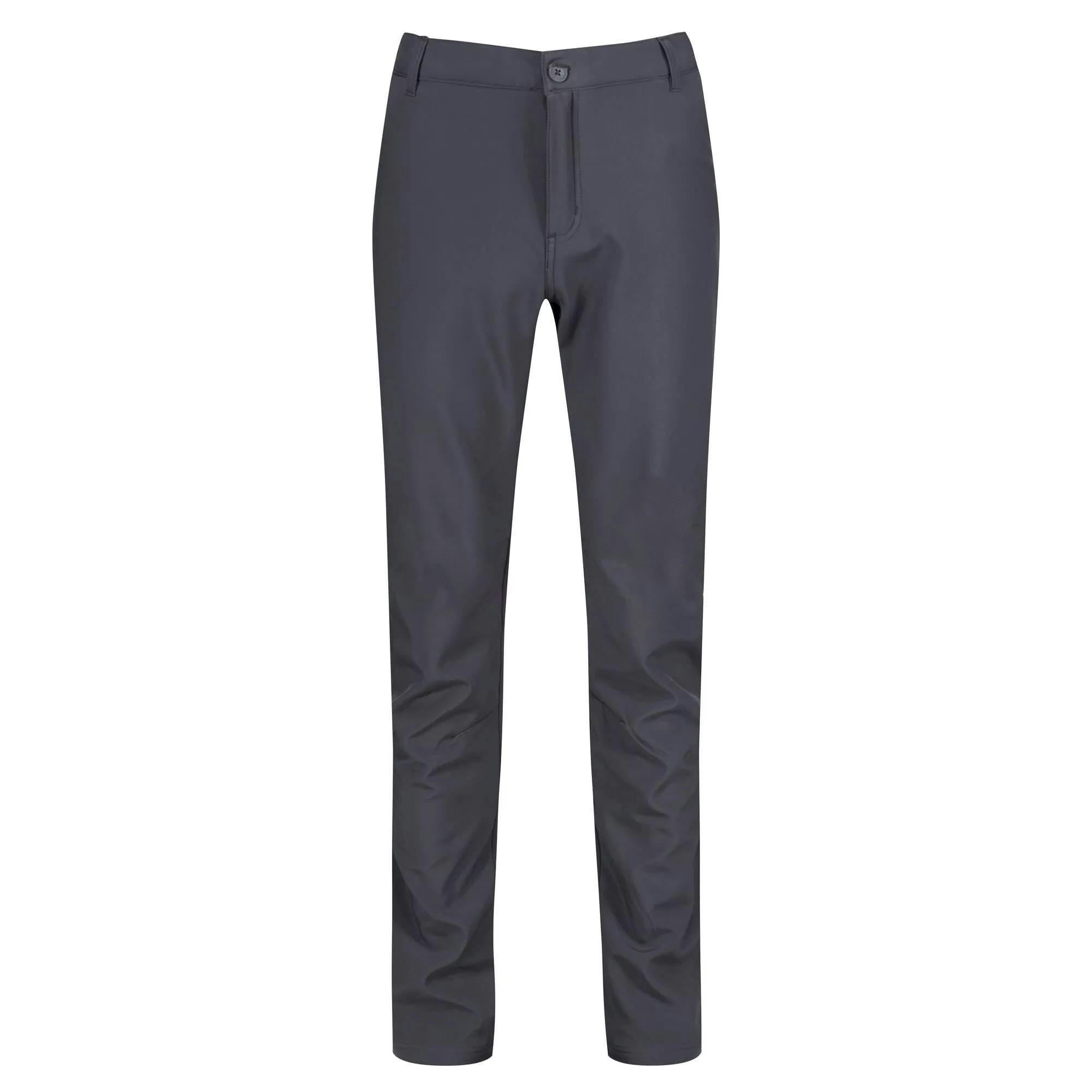 Regatta Men's Grey Great Outdoors Fenton Lightweight Softshell Trousers - Seal - Seal - 38R - 96% Polyester/4% Elastane