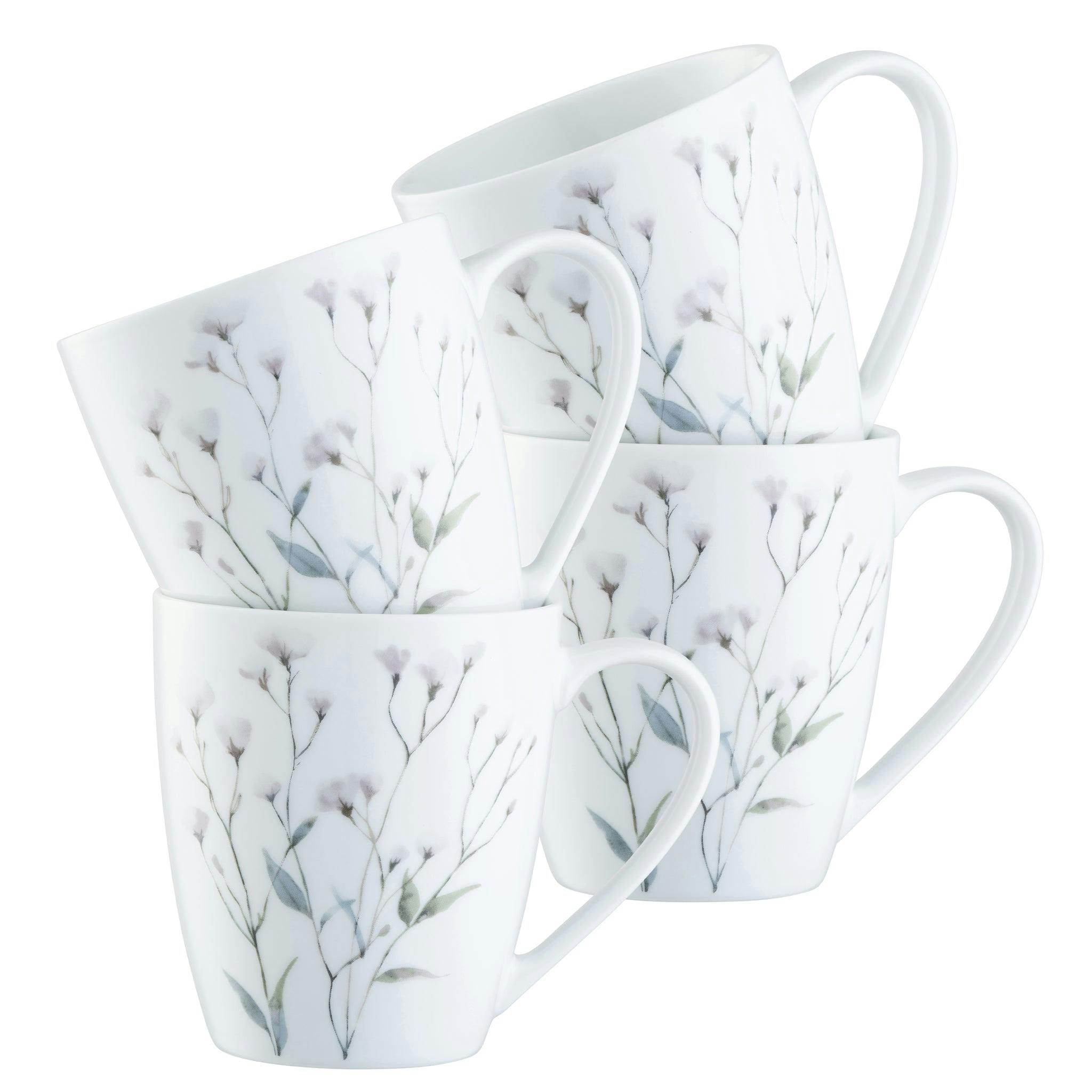 Rackhams Aynsley Cottom Blossom Set Of 4 Mugs