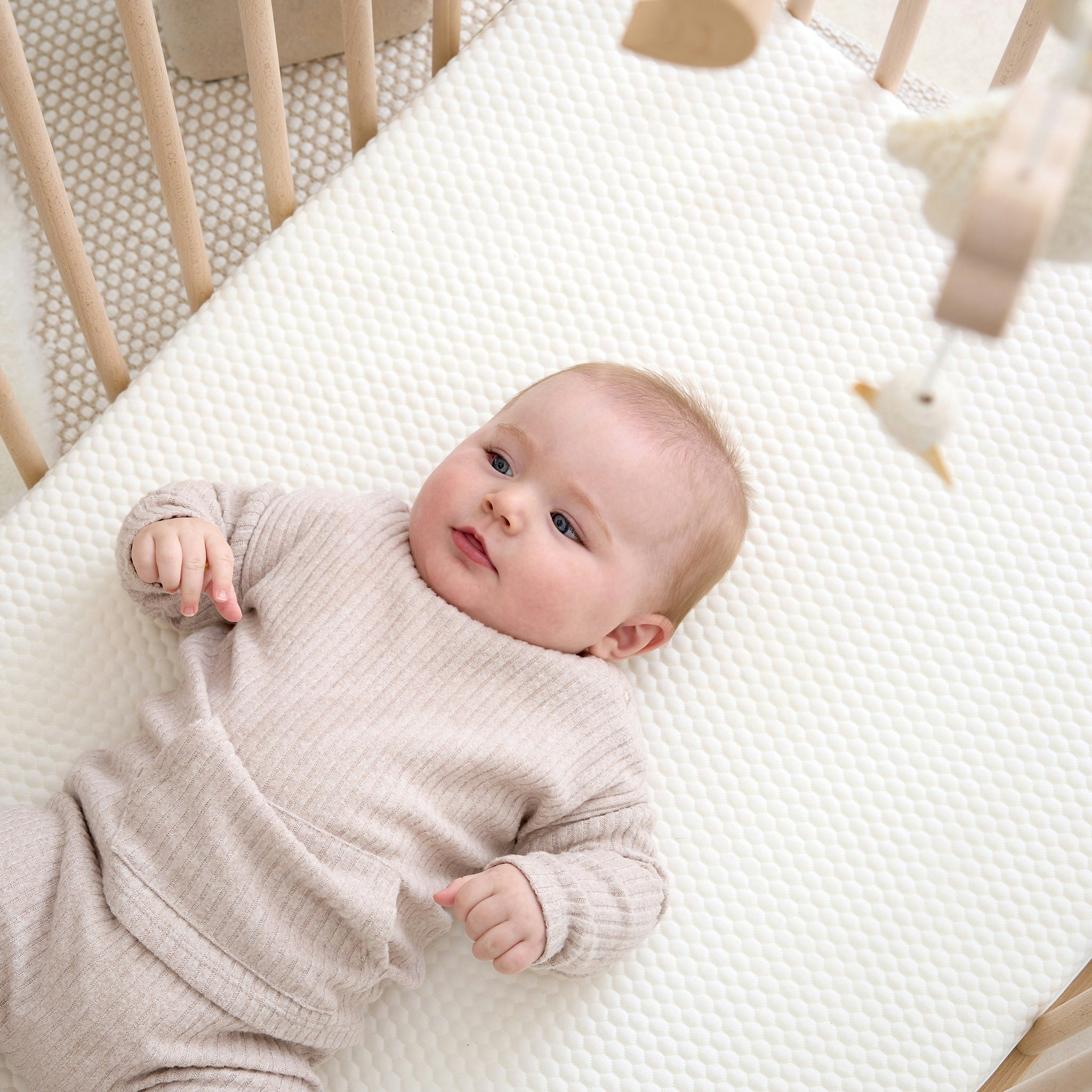 Rackhams White Tiny Dreamer Plus™ - Luxury Pocket Sprung Cot Mattress To Fit Ikea (160 X 70Cm) - Mattress Only