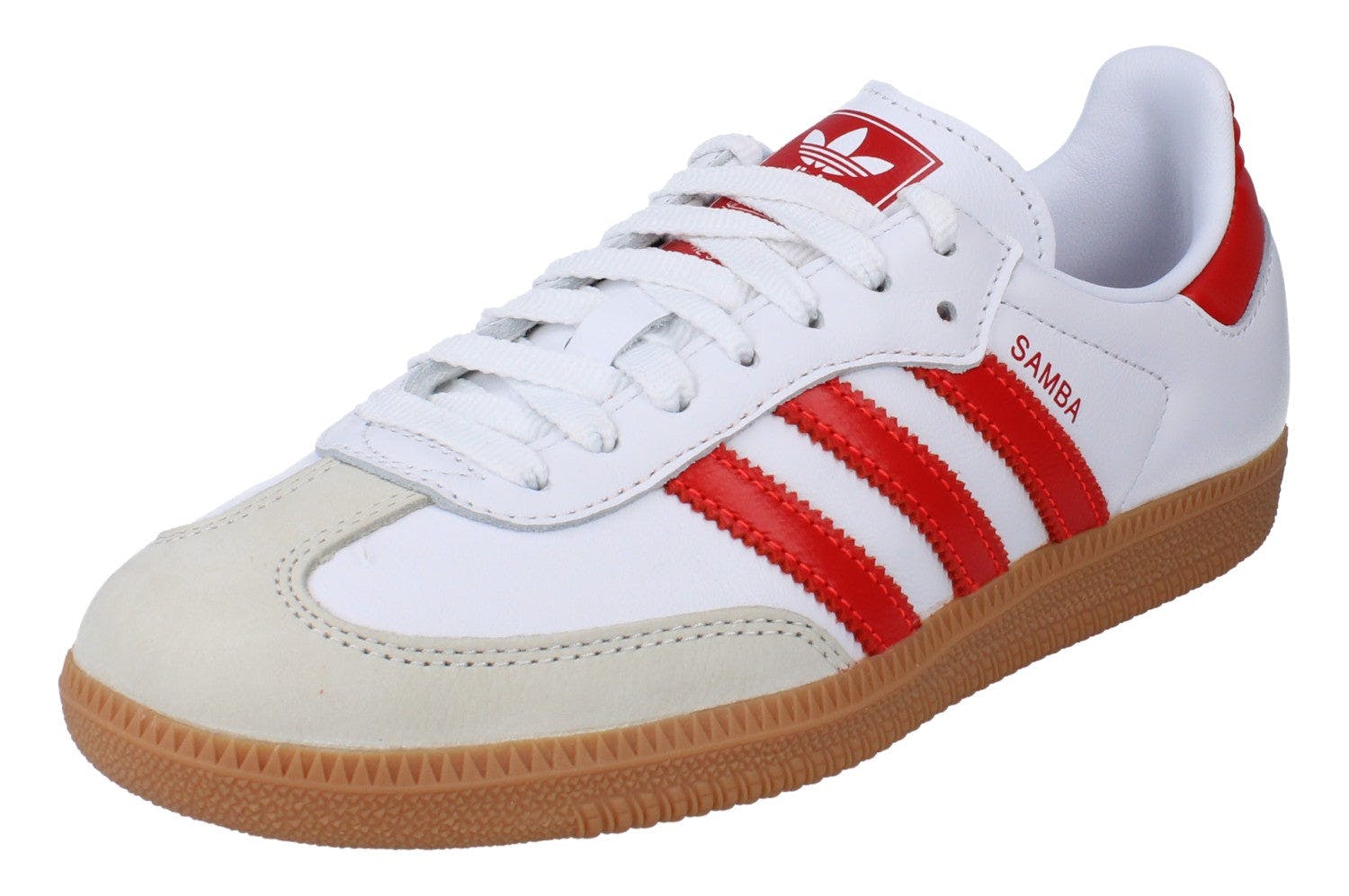 Adidas Women's White/Red Originals Samba Og Trainers Sneakers If6513 - Uk 7 | Us 8.5 | Eu 40 2/3