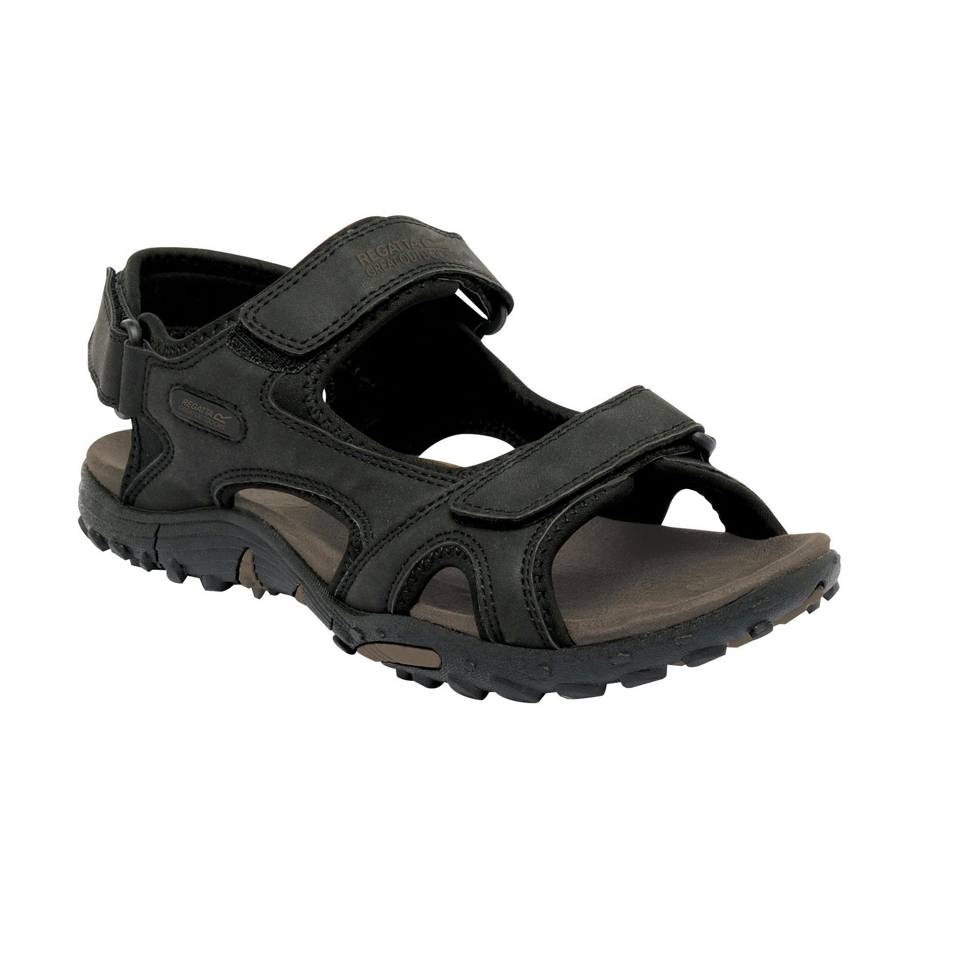 Regatta Men's Black Great Outdoors Haris Sandals - Uk 9 - 57% Polyester/43% Other Fibres