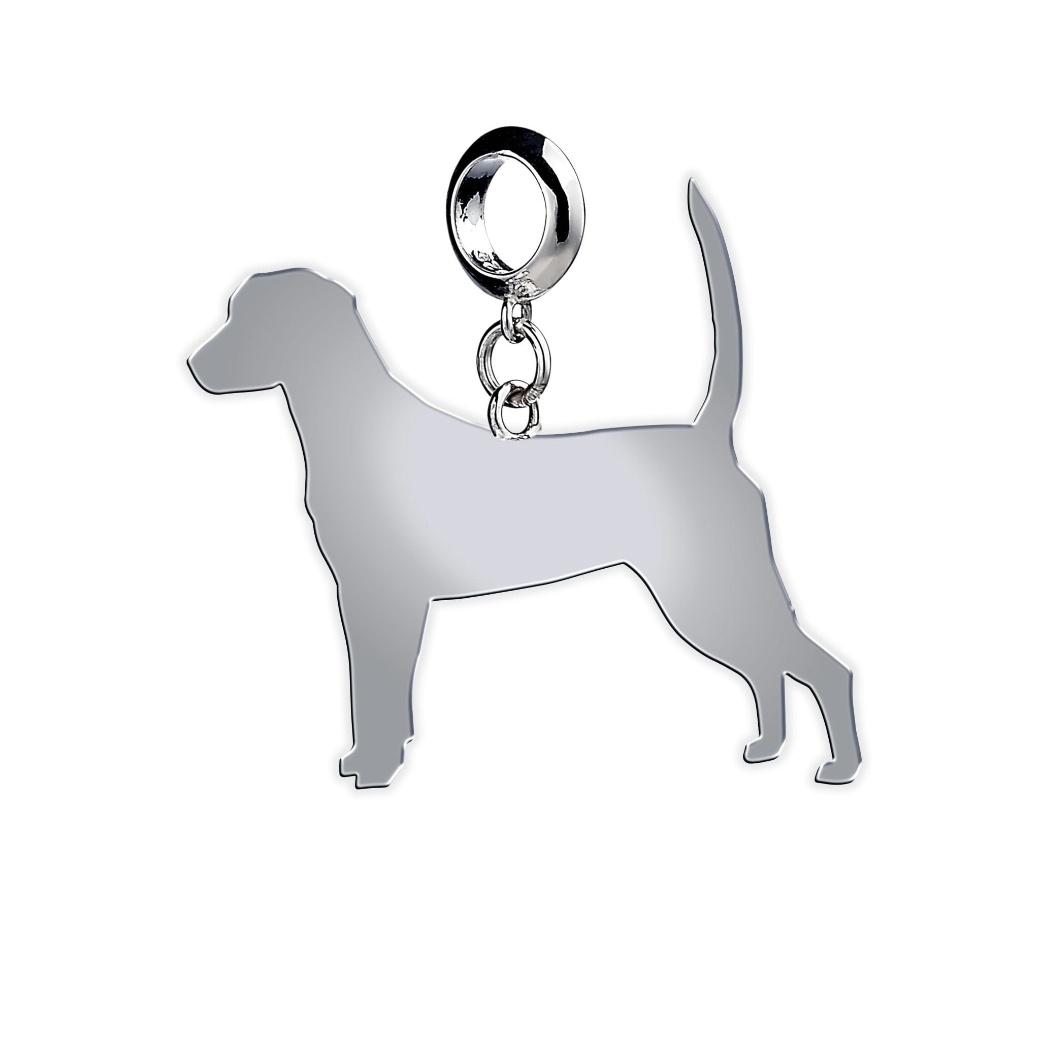 Mylee London Silver Harrier Silhouette Charm - No - Slider Charm