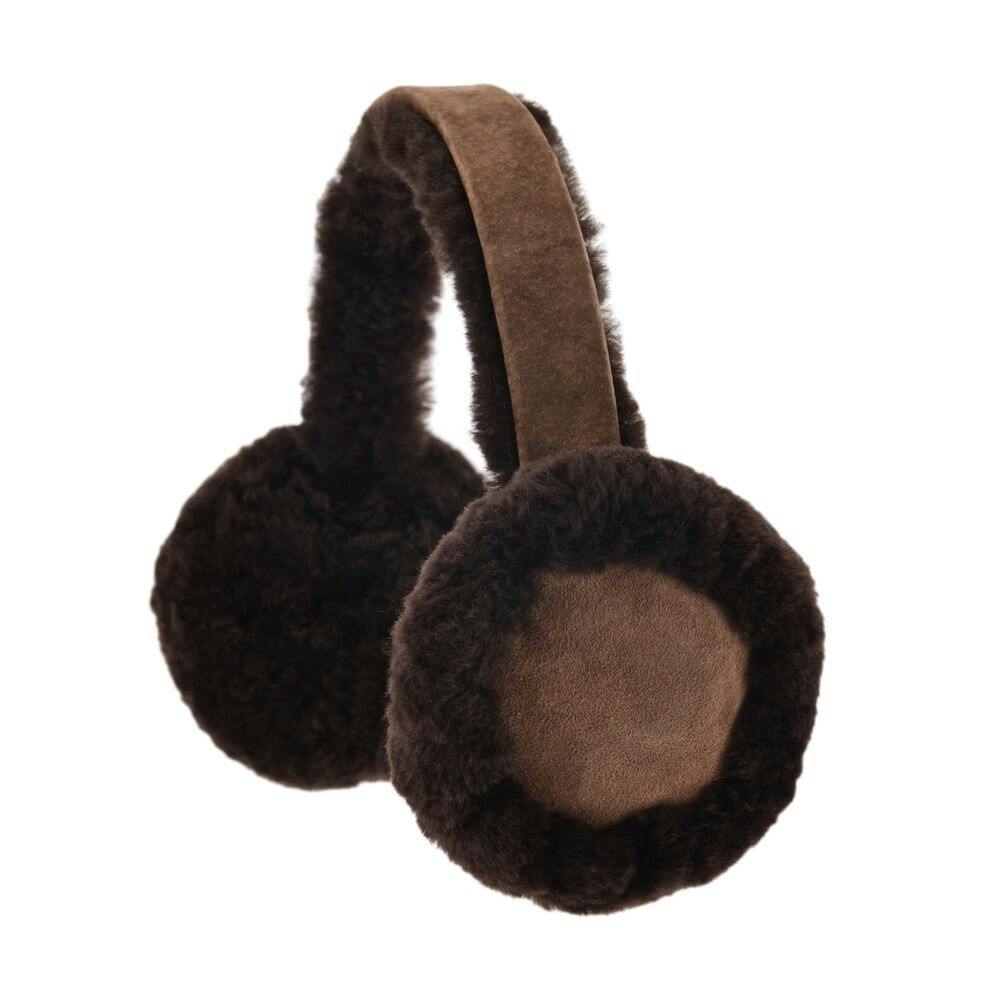 Eastern Counties Leather Women's Luxury Sheepskin Earmuffs - Chocolate - Chocolate - One Size