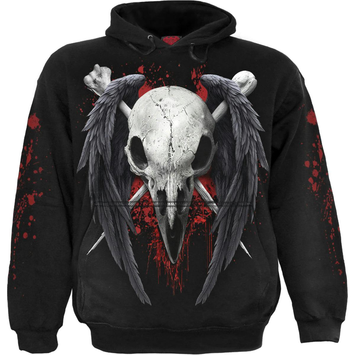 Spiral Direct Black Death Raven - Hoody - Xxl