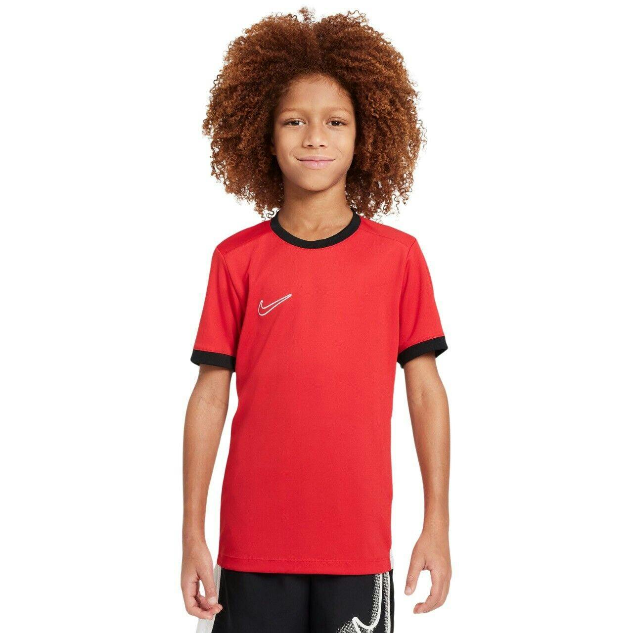 Nike Boys Red / Girls T Shirt Academy 25 Junior Top Fz9758 - Xl - 14+ Years