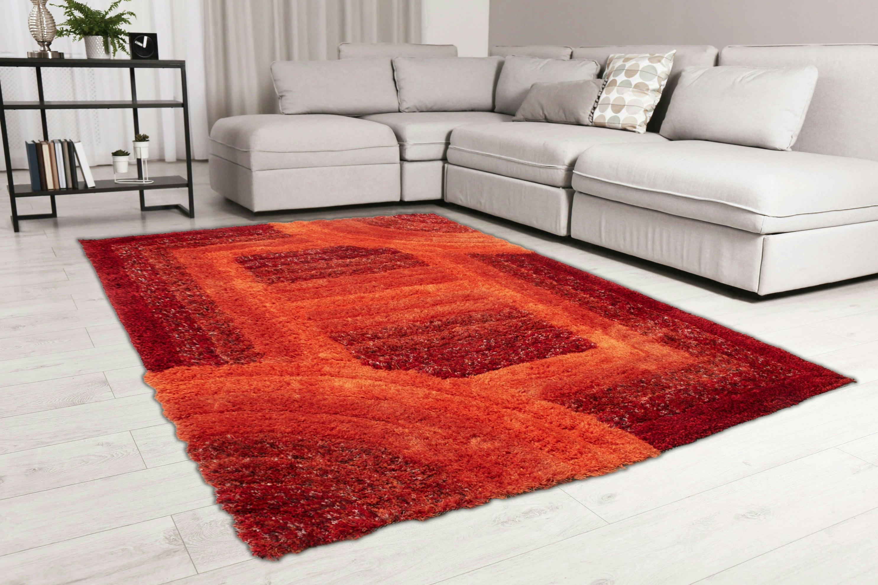 Ds Living Red Ultra Plush Trellis