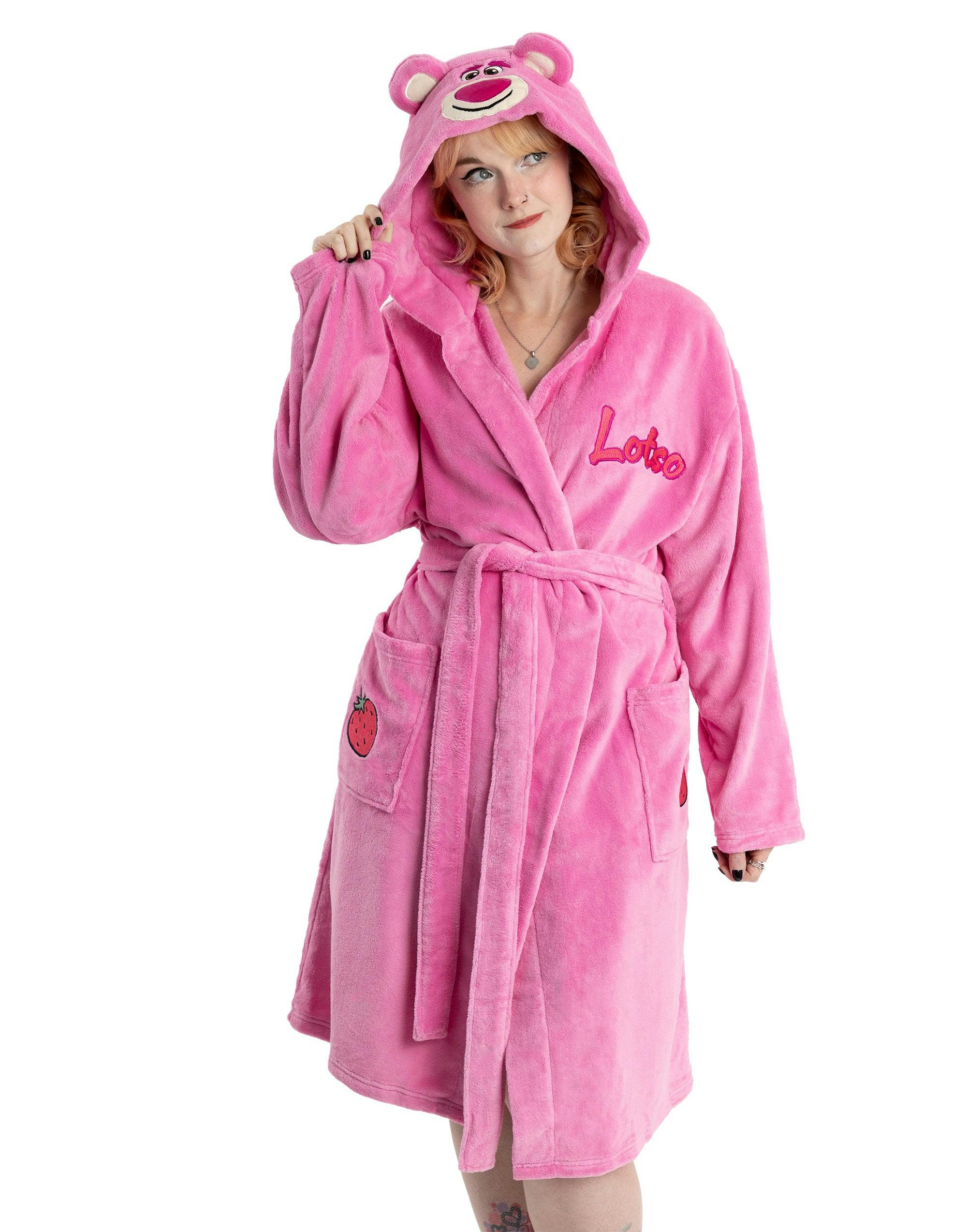 Vanilla Underground Women's Pink Disney Toy Story Character Hooded Bathrobe - Small