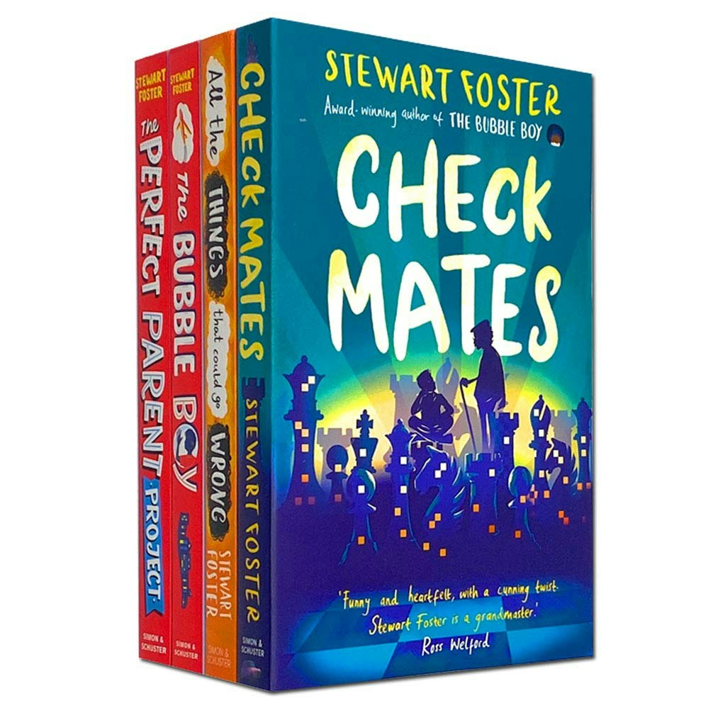 Simon & Schuster Ltd Boys Stewart Foster The Bubble 4 Book Set Check Mates, The Bubble & More