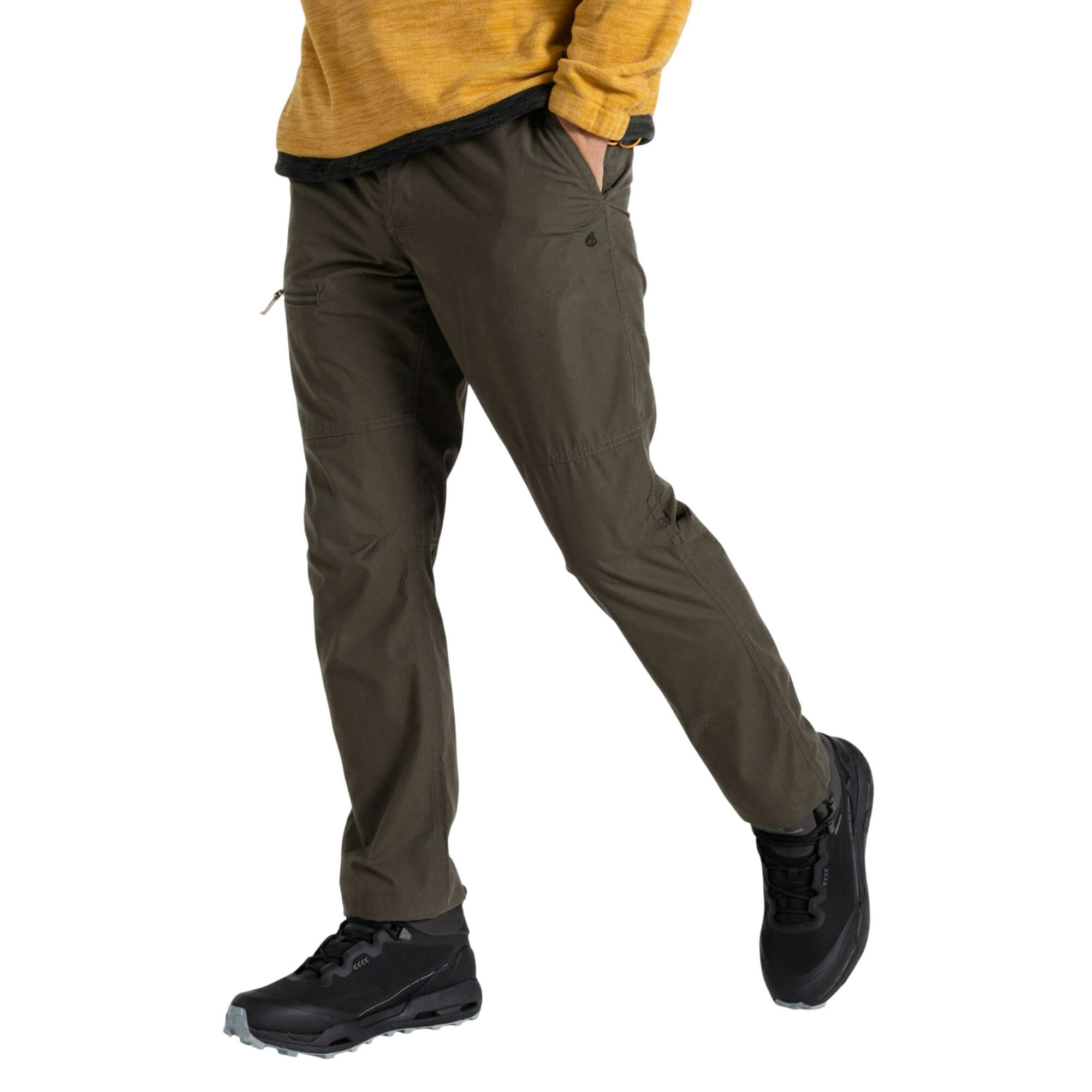 Craghoppers Men's Green Brisk Hiking Trousers - Woodland - Woodland - 42R - 100% Mixed