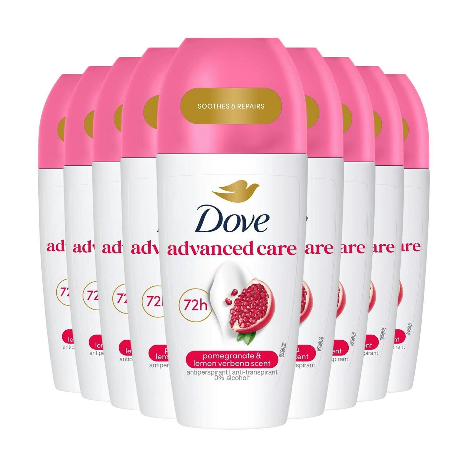 Dove Go Fresh Pomegranate Anti-Perspirant Roll-On Deodorant for Women 50ml 9 Pack - Image 2