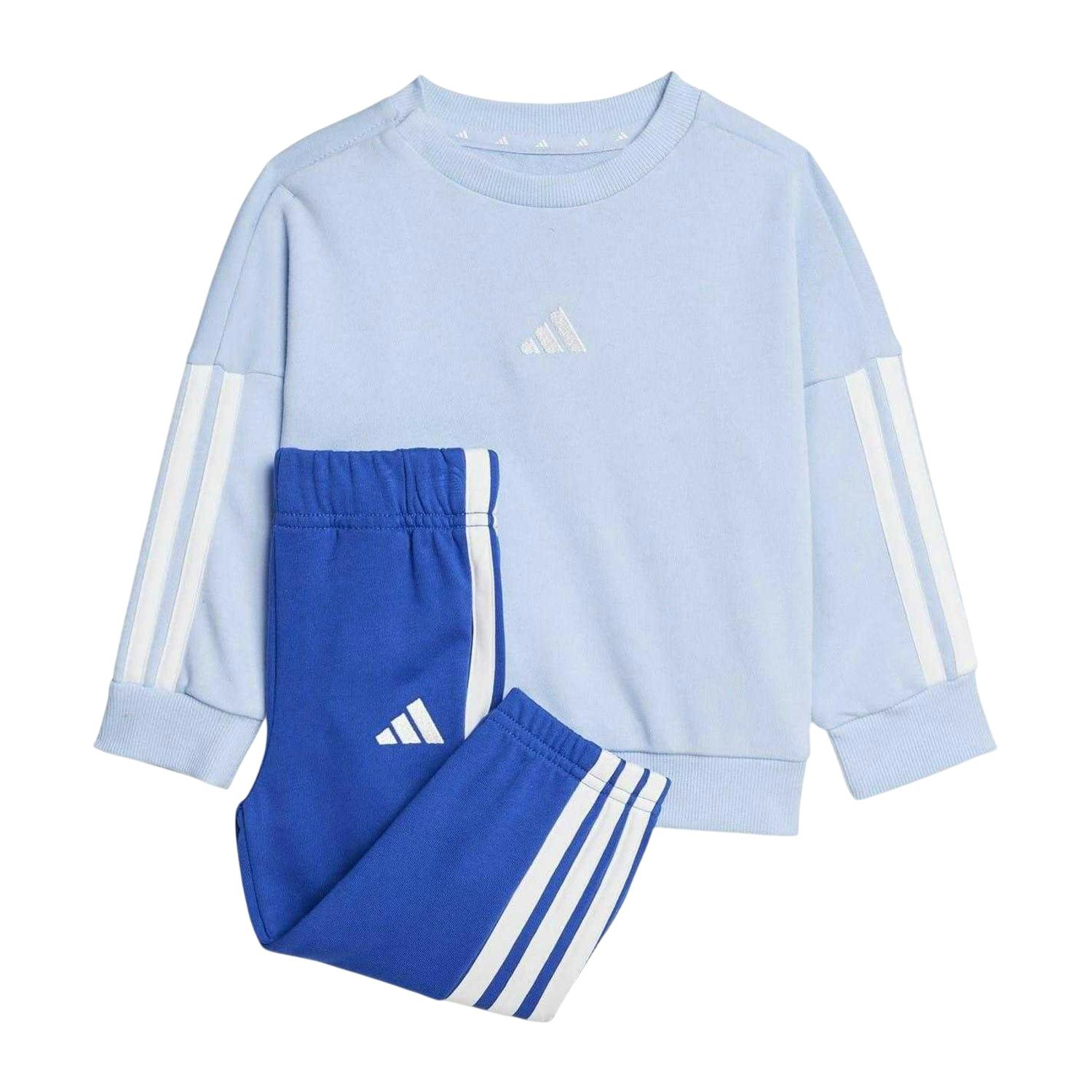 Adidas Baby Bos French Terry Sweatshirt & Jogging Bottoms - Sky - 12-18 Months - Sky