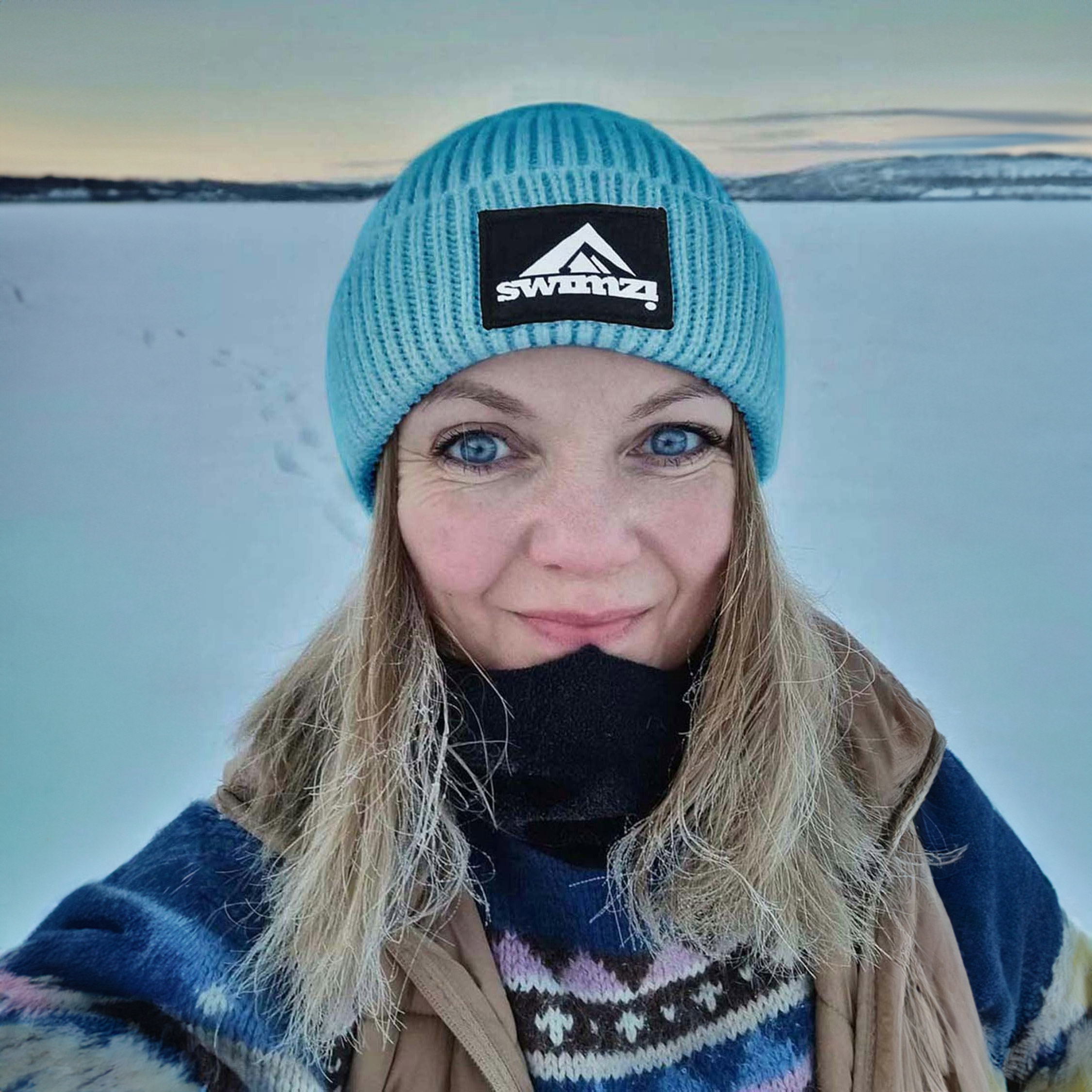 Superbobble Unisex Sky Blue Beanie Hat
