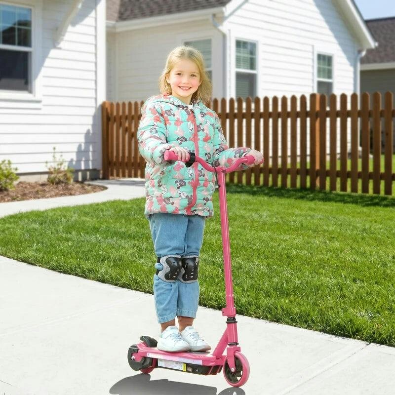 AIYAPLAY Electric Scooter For Ages 6-14 - With Colourful Light - Pink | TJ Hughes - Image 5