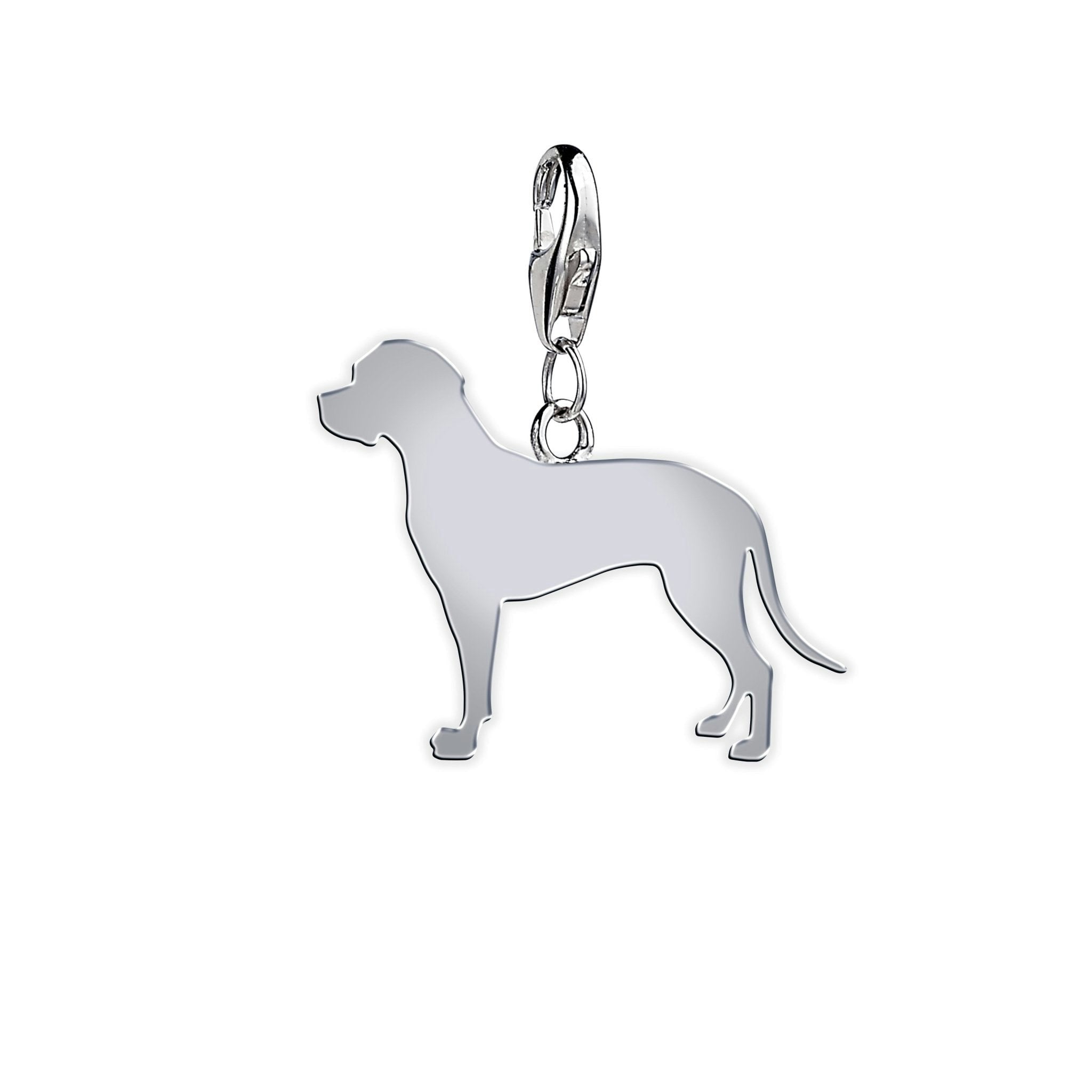 Mylee London Silver Portuguese Pointer Silhouette Charm - Yes - Clip On Charm