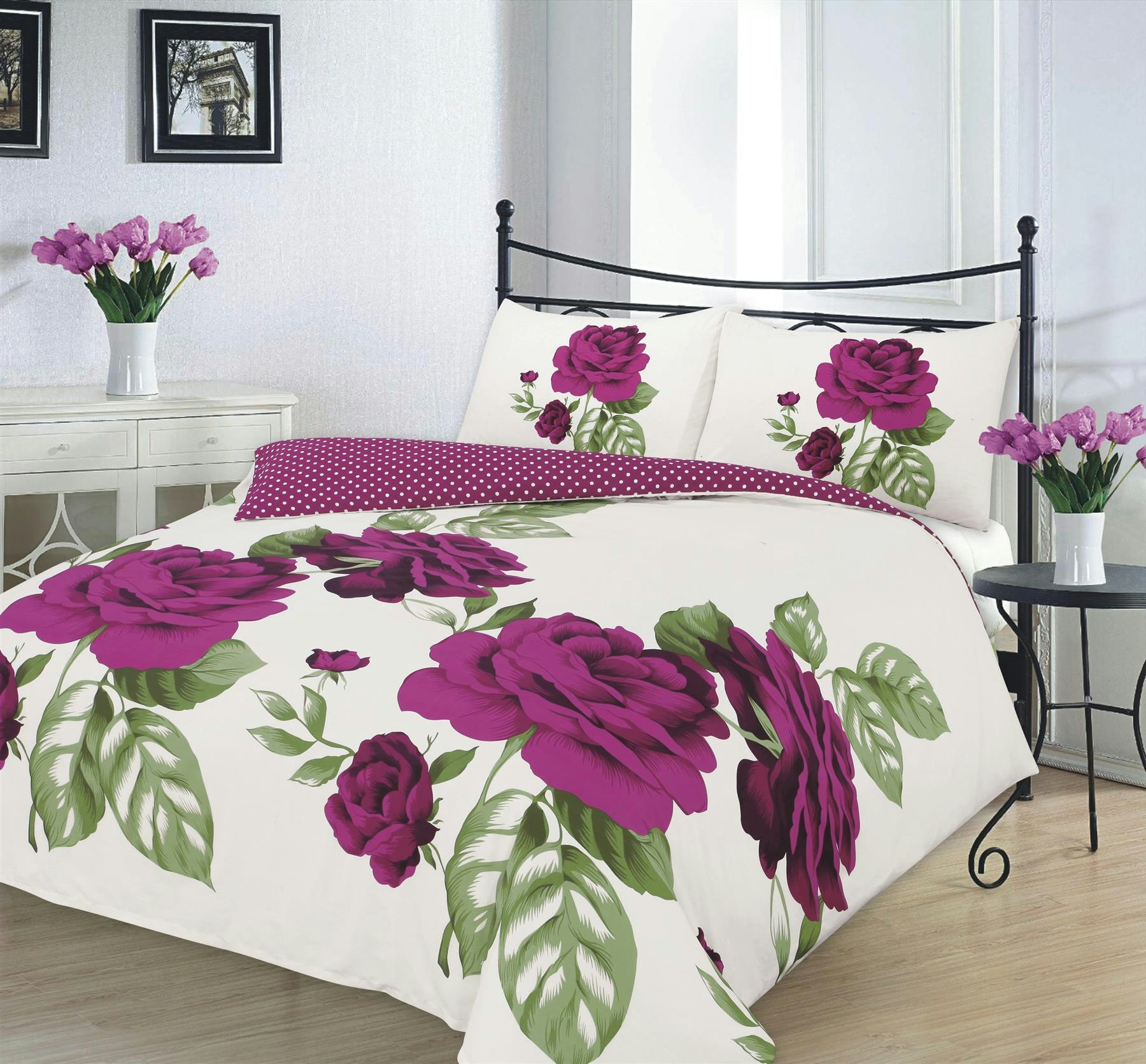 Rackhams Isabella Duvet Cover Set Bedding - Plum - Double