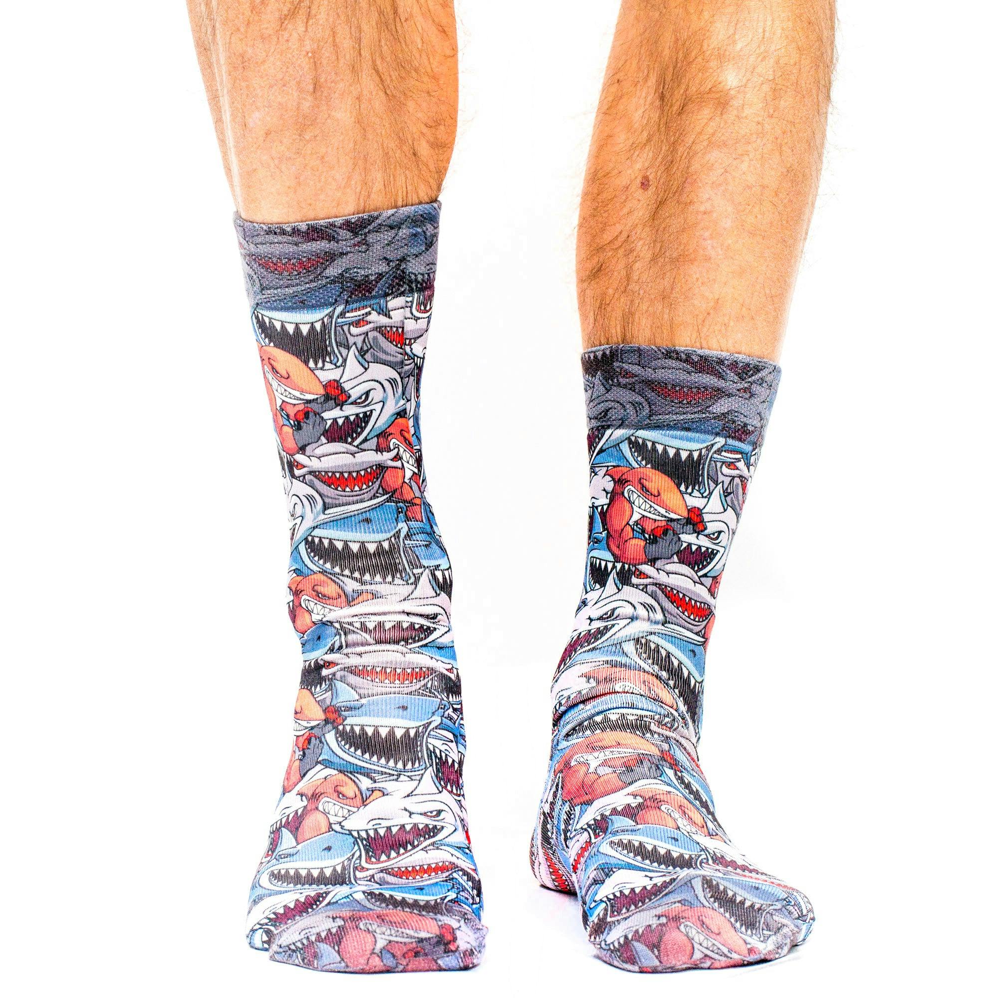 Jemsox Green Jaws Novelty Design Socks | Fierce, Playful & Relaxed Fit
