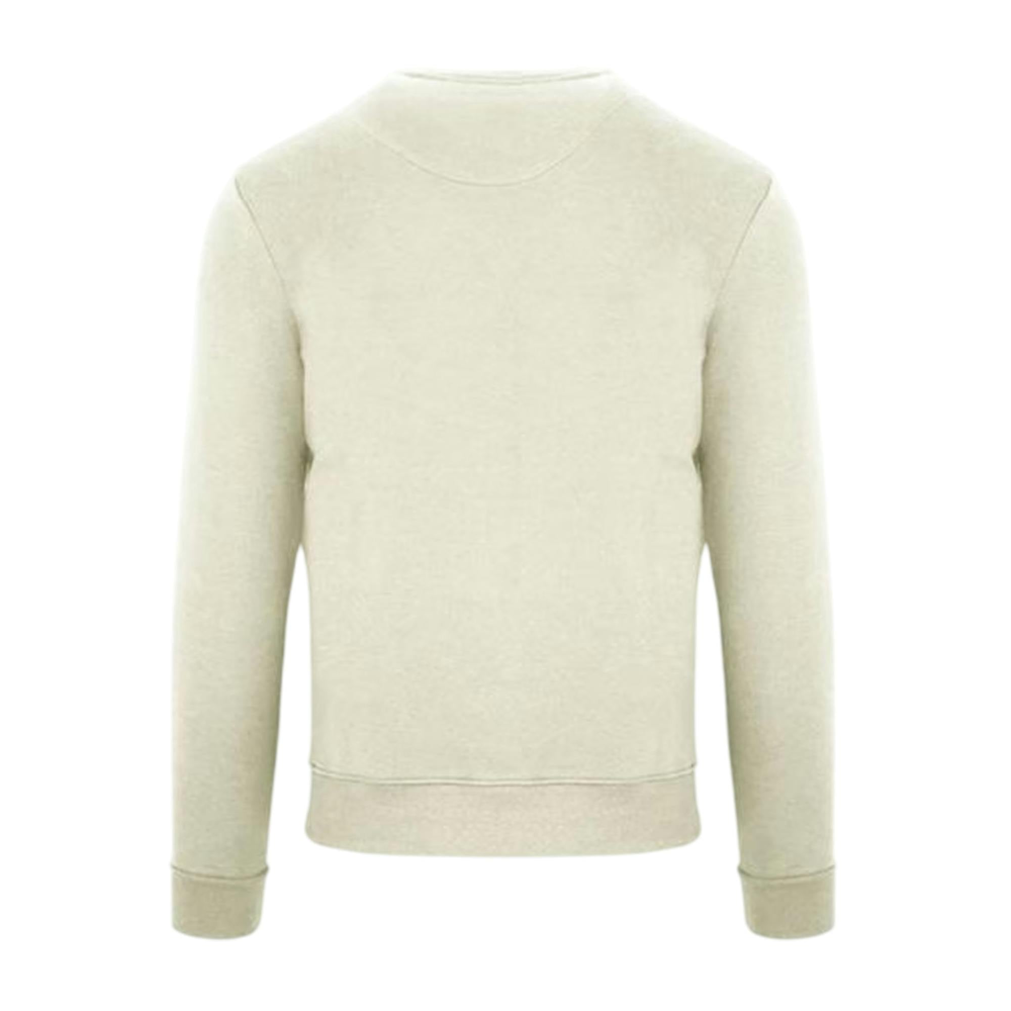 Aquascutum Men's Arched Logo Sweatshirt - Butter - L - Butter - 100% Mixed