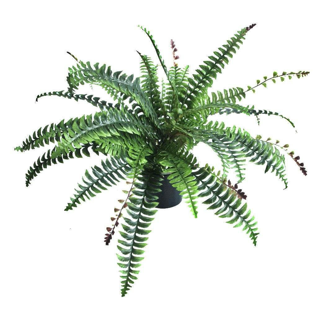Artificial Boston Fern Plant Green Realistic Faux Indoor Home Office Decor - Image 6