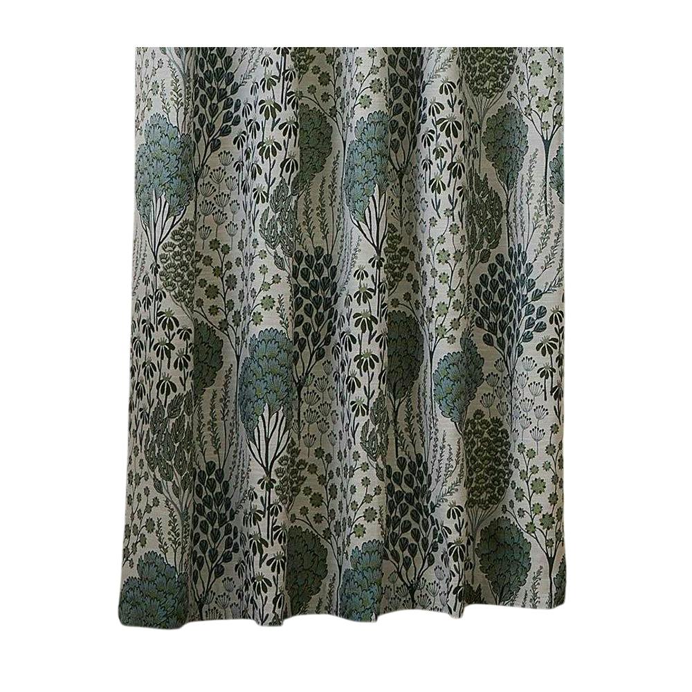 Wylder Ophelia Jacquard Floral Eyelet Curtains - Thyme/Mineral - 117Cm X 183Cm - Thyme/Mineral - 100% Polyester