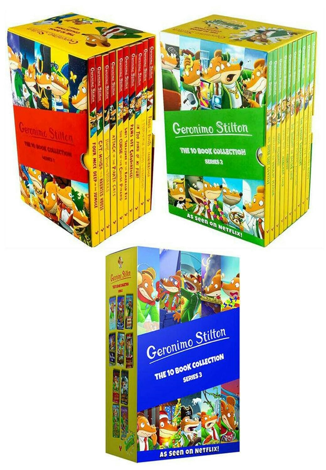 Sweet Cherry Publishing Red/Blue Geronimo Stilton Series, Series 2 And Series 3 - 30 Books Collection Set Size 1