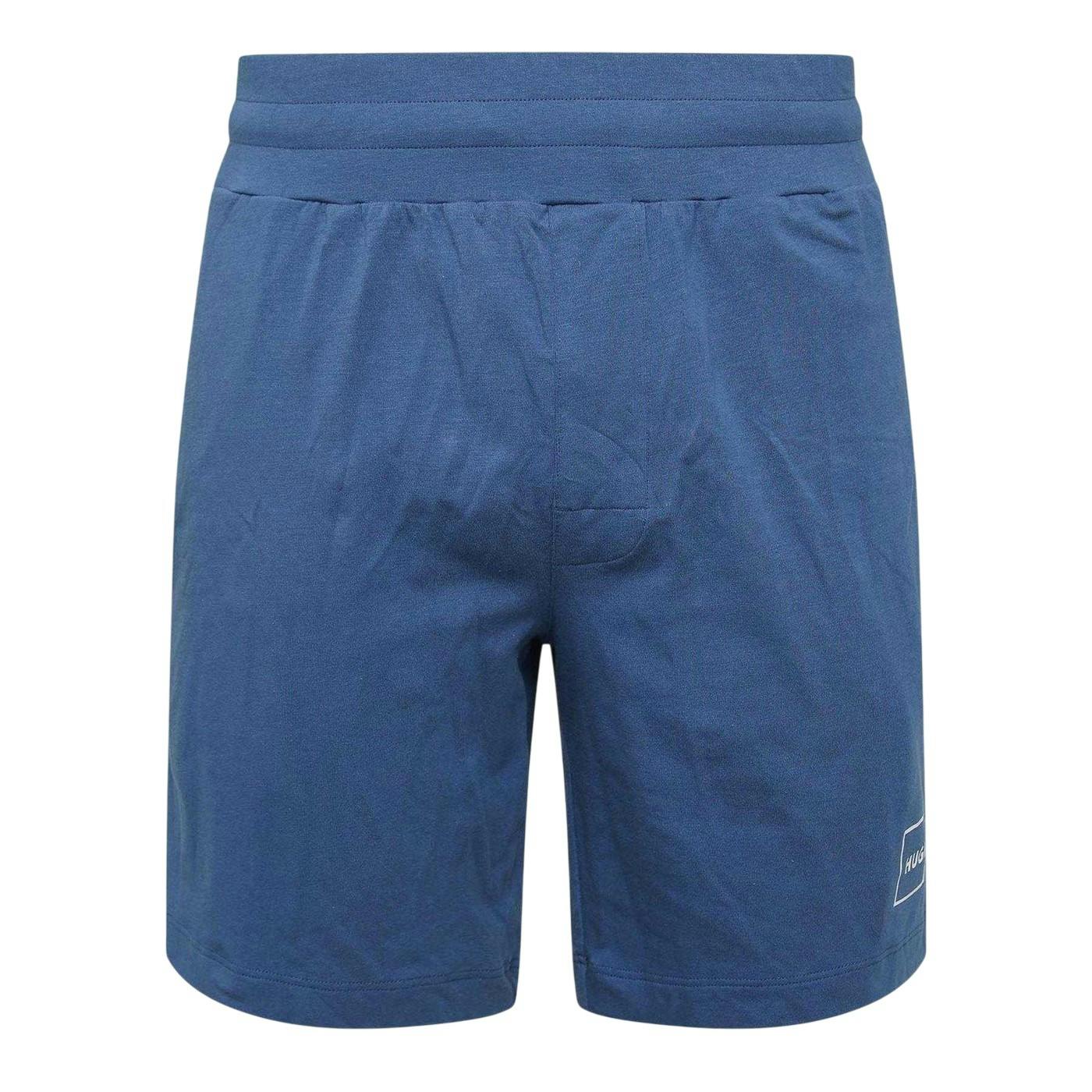 Hugo Men's Blue Laze Relaxed Fit Pyjama Shorts - Xl - 95% Cotton/5% Elastane