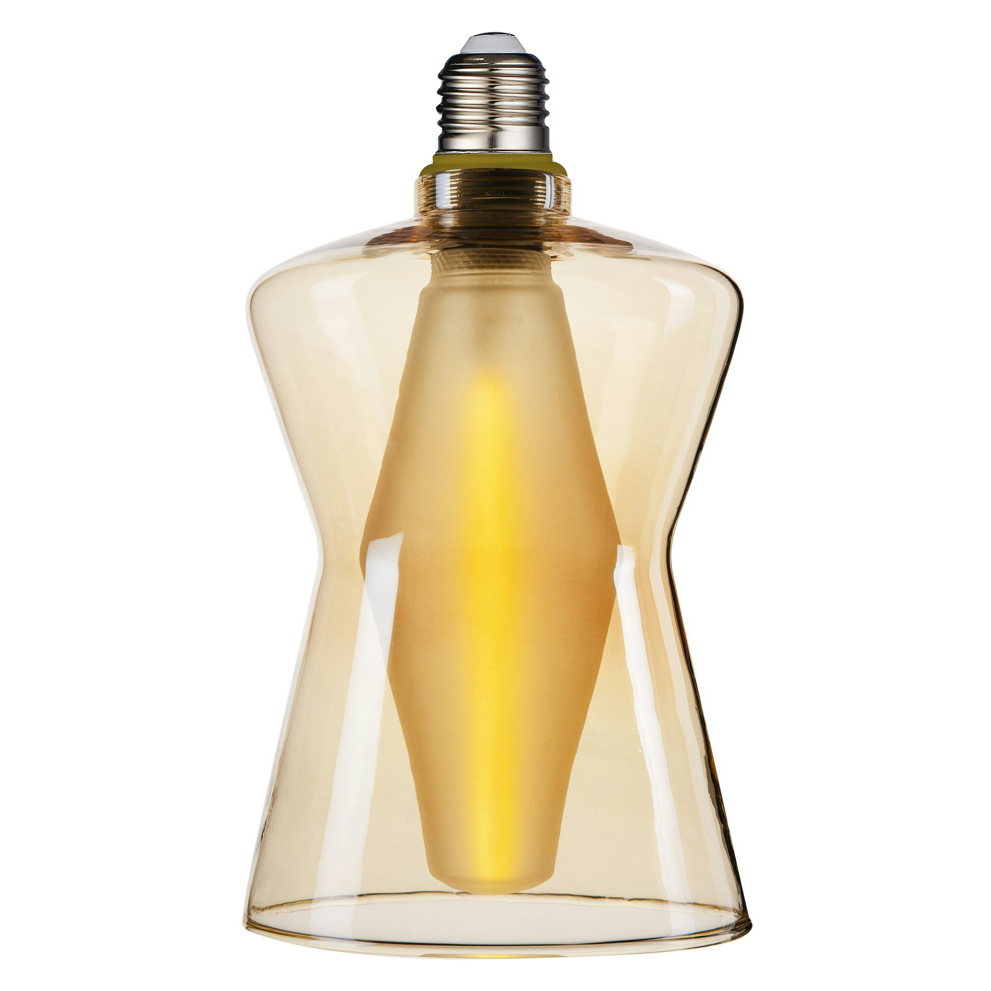 Rackhams Light/Amber Deco E27 Cone 15 | Dim | Bulb | - 1