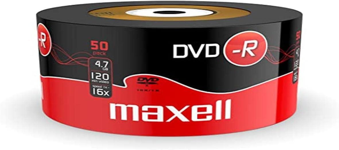 Maxell 504892 Dvd-R 4.7 Gb 16X 120 Min Video (50 Disk Pack - Shrink Wrapped)