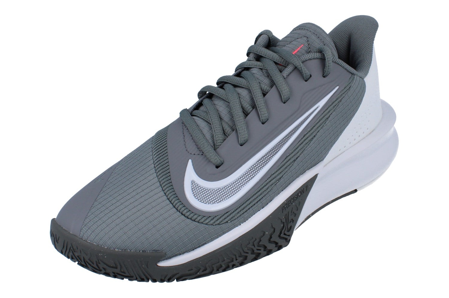 Nike Men's Grey Precision Vii Basketball Trainers Fn4322 003 - Uk 10.5 | Us 11.5 | Eu 45.5