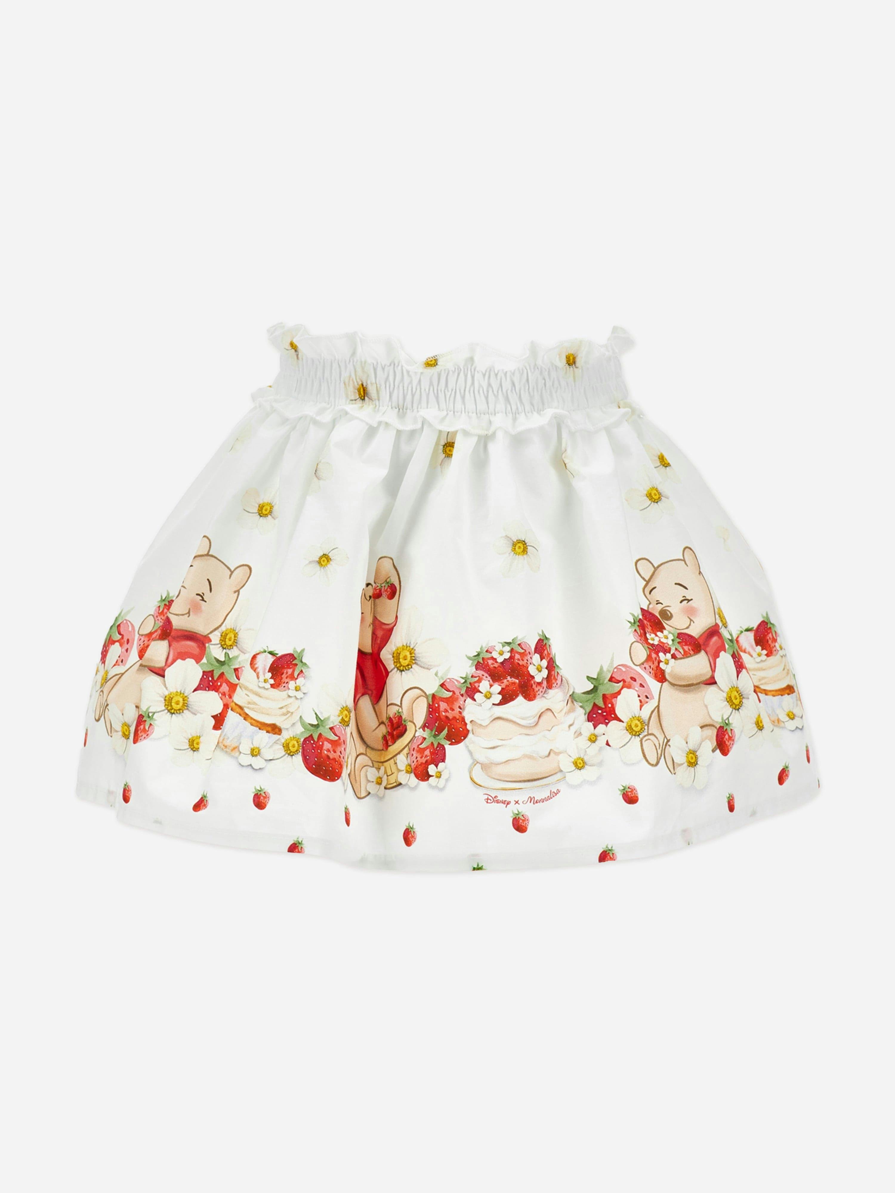 Monnalisa Women's White Baby Girls Winnie The Pooh Skirt In - 24 Months