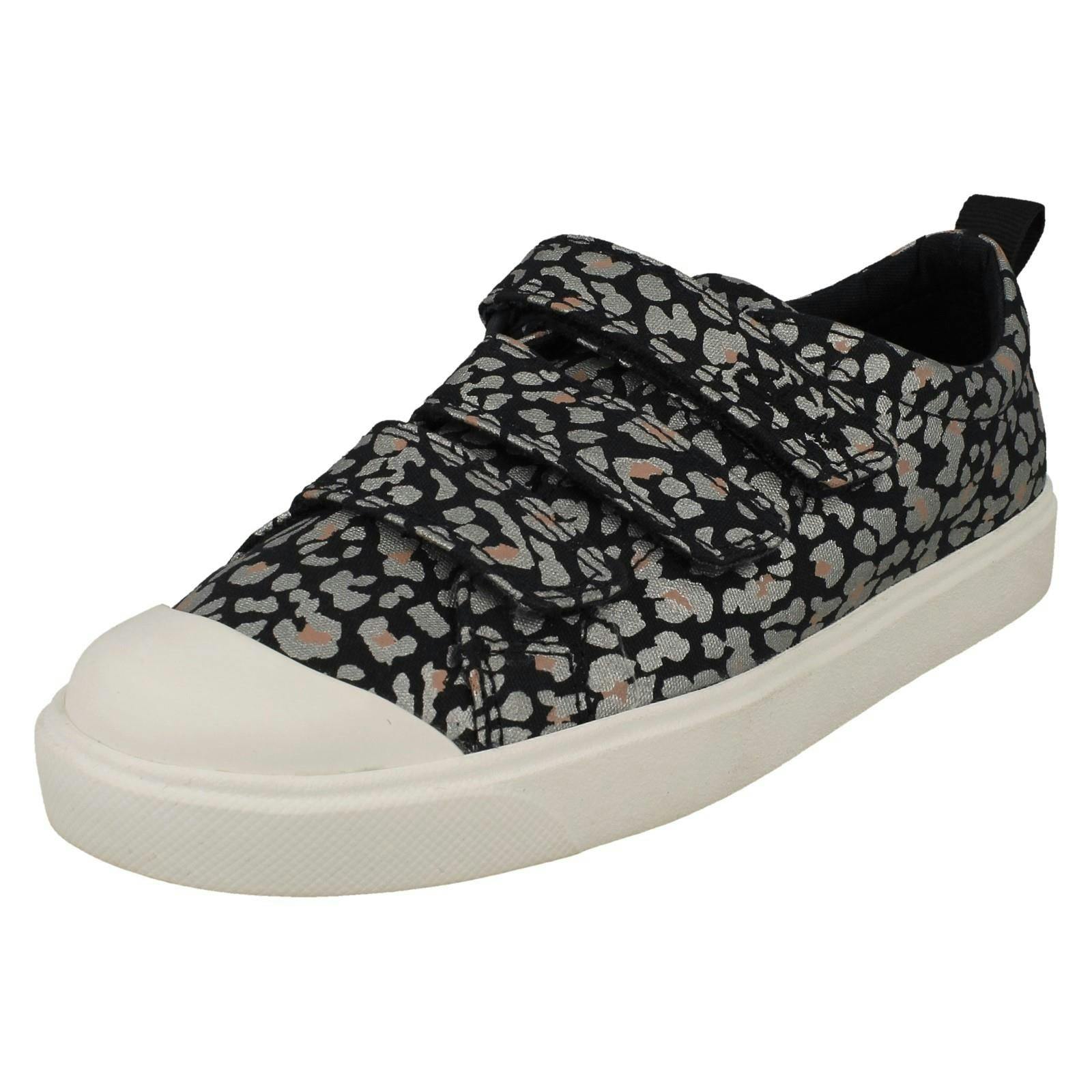 Clarks Girls Light Machine Washable Casual Shoes City Vibe - Navy Combi - Uk 2.5 Child - F