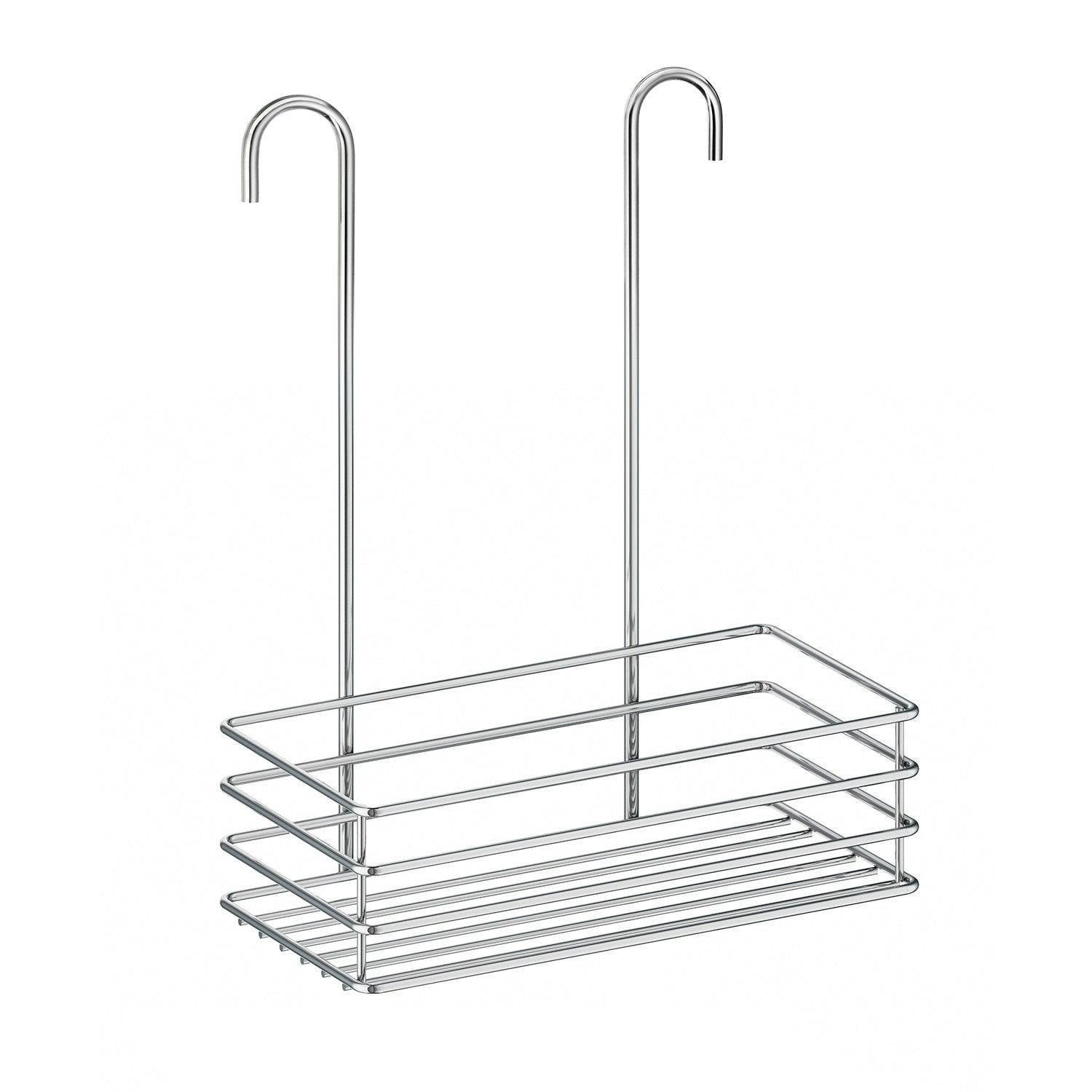 Rackhams Polished Chrome Stainless Steel Shower Basket For Shower Mixer