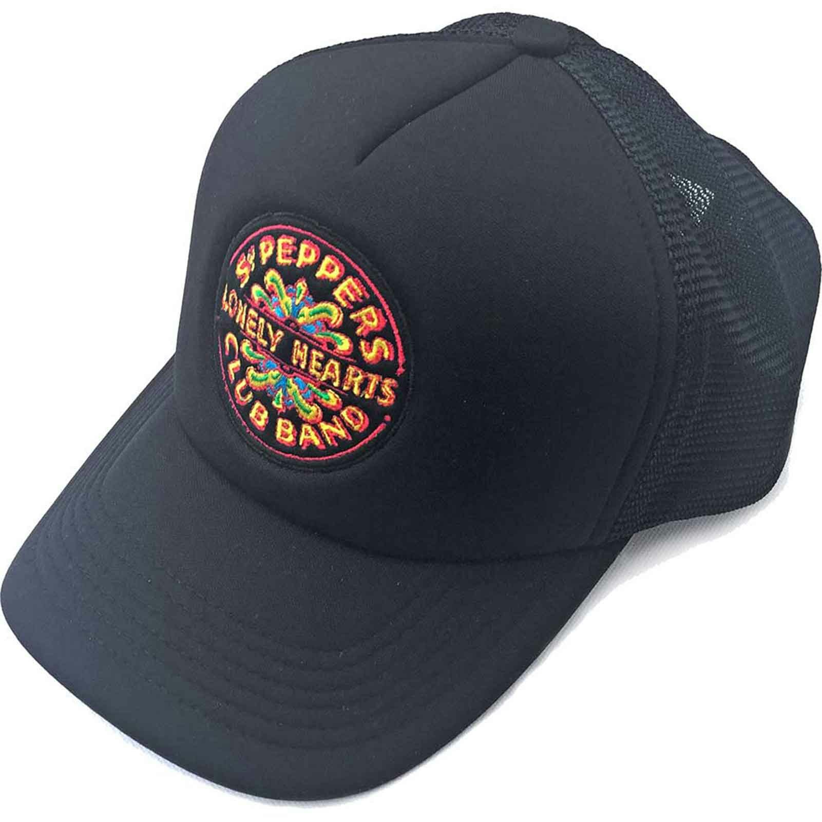 Paradiso Clothing Unisex Black The Beatles Sgt Pepper Drum Trucker Cap