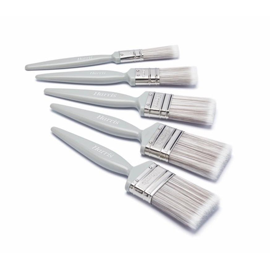 Harris Essentials Wall And Ceiling Paint Brush Set (Pack Of 5) - Image 2